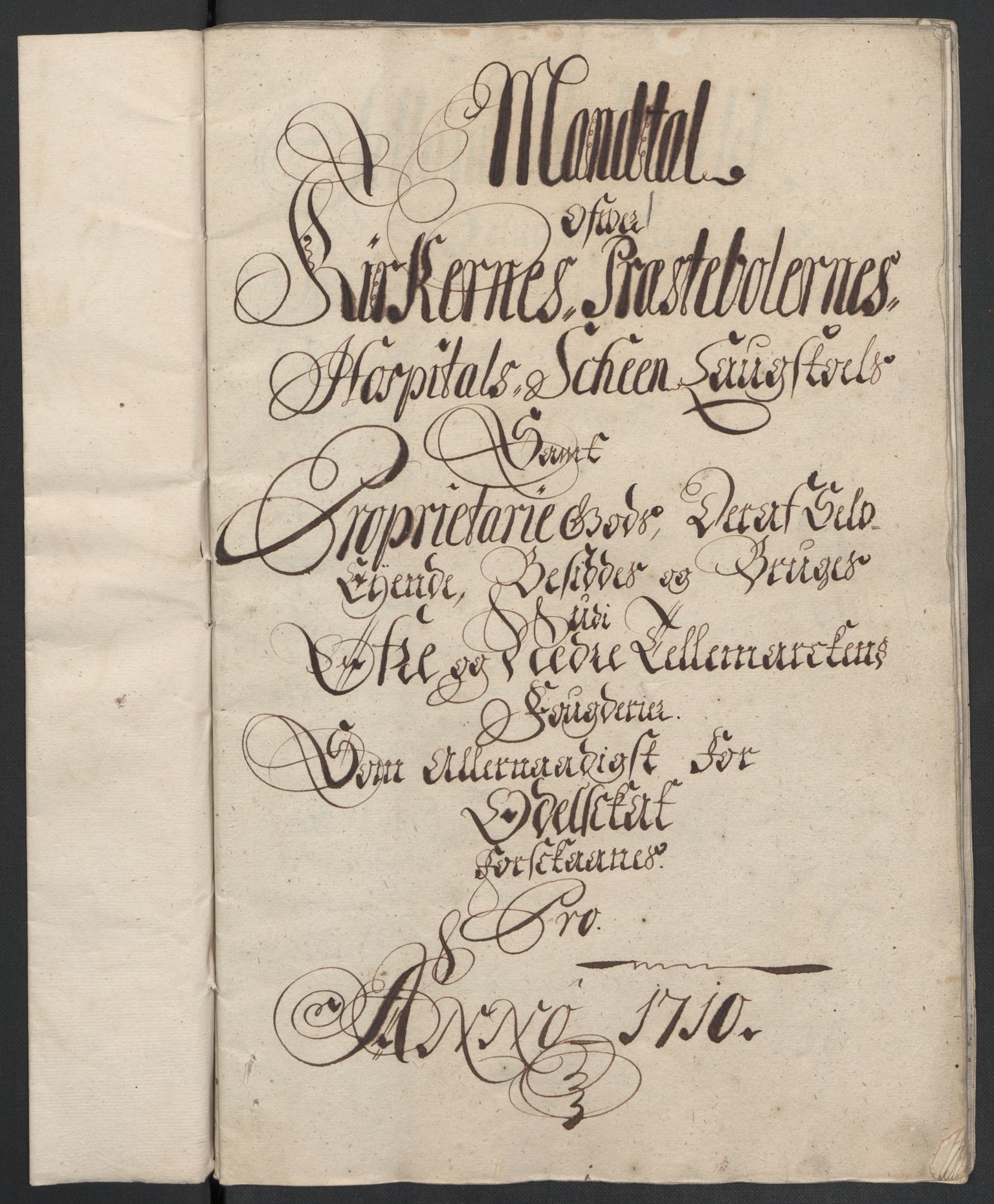 Rentekammeret inntil 1814, Reviderte regnskaper, Fogderegnskap, AV/RA-EA-4092/R36/L2119: Fogderegnskap Øvre og Nedre Telemark og Bamble, 1710, s. 80