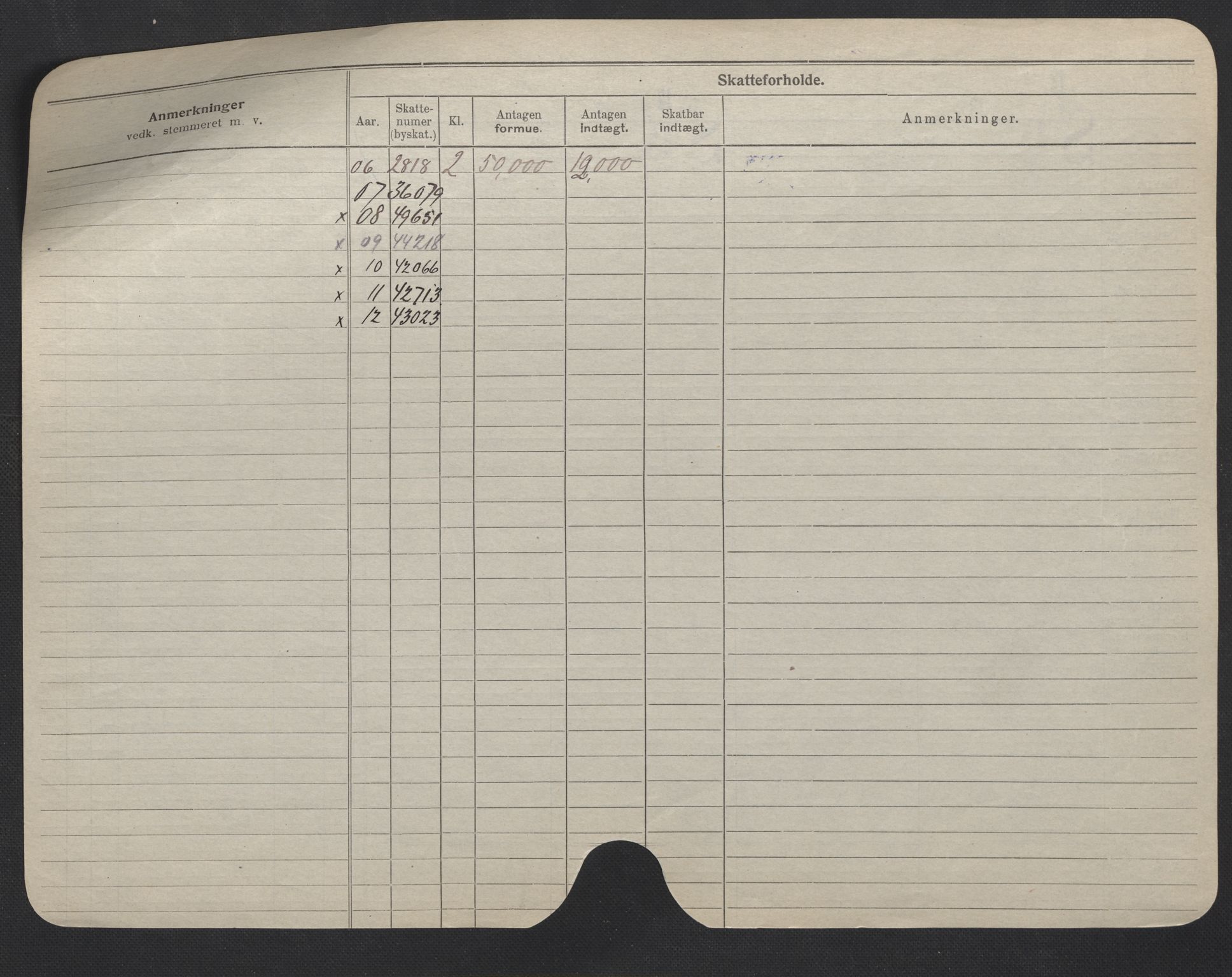Oslo folkeregister, Registerkort, SAO/A-11715/F/Fa/Fac/L0007: Menn, 1906-1914, s. 174b