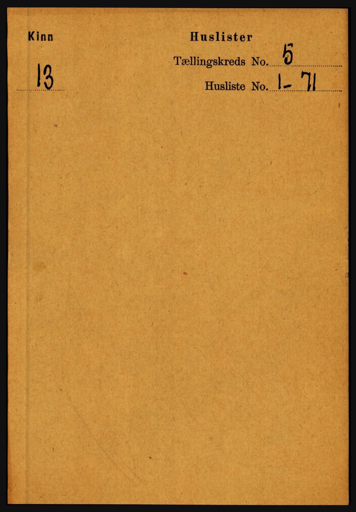 RA, Folketelling 1891 for 1437 Kinn herred, 1891, s. 1739
