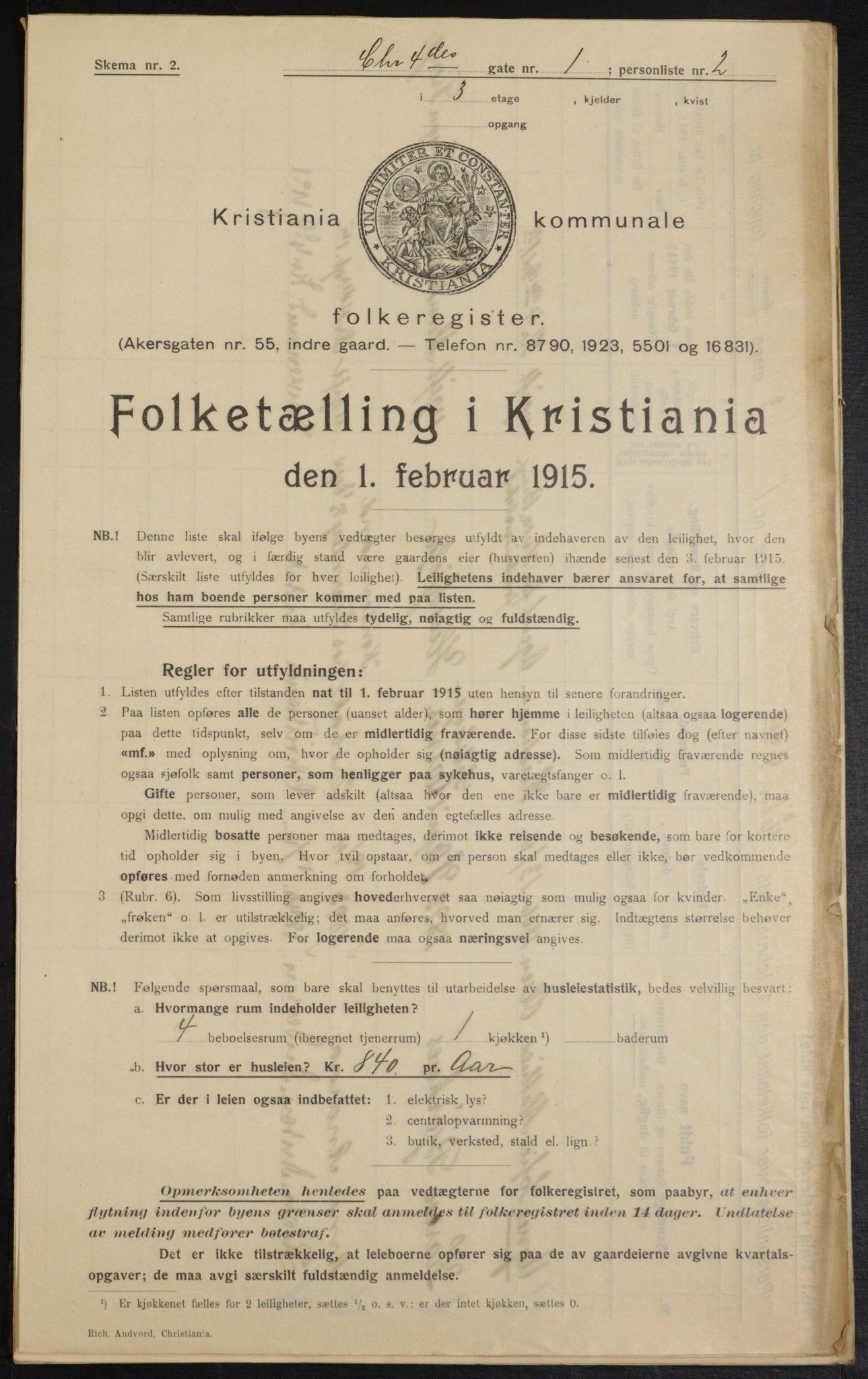 OBA, Kommunal folketelling 1.2.1915 for Kristiania, 1915, s. 53652