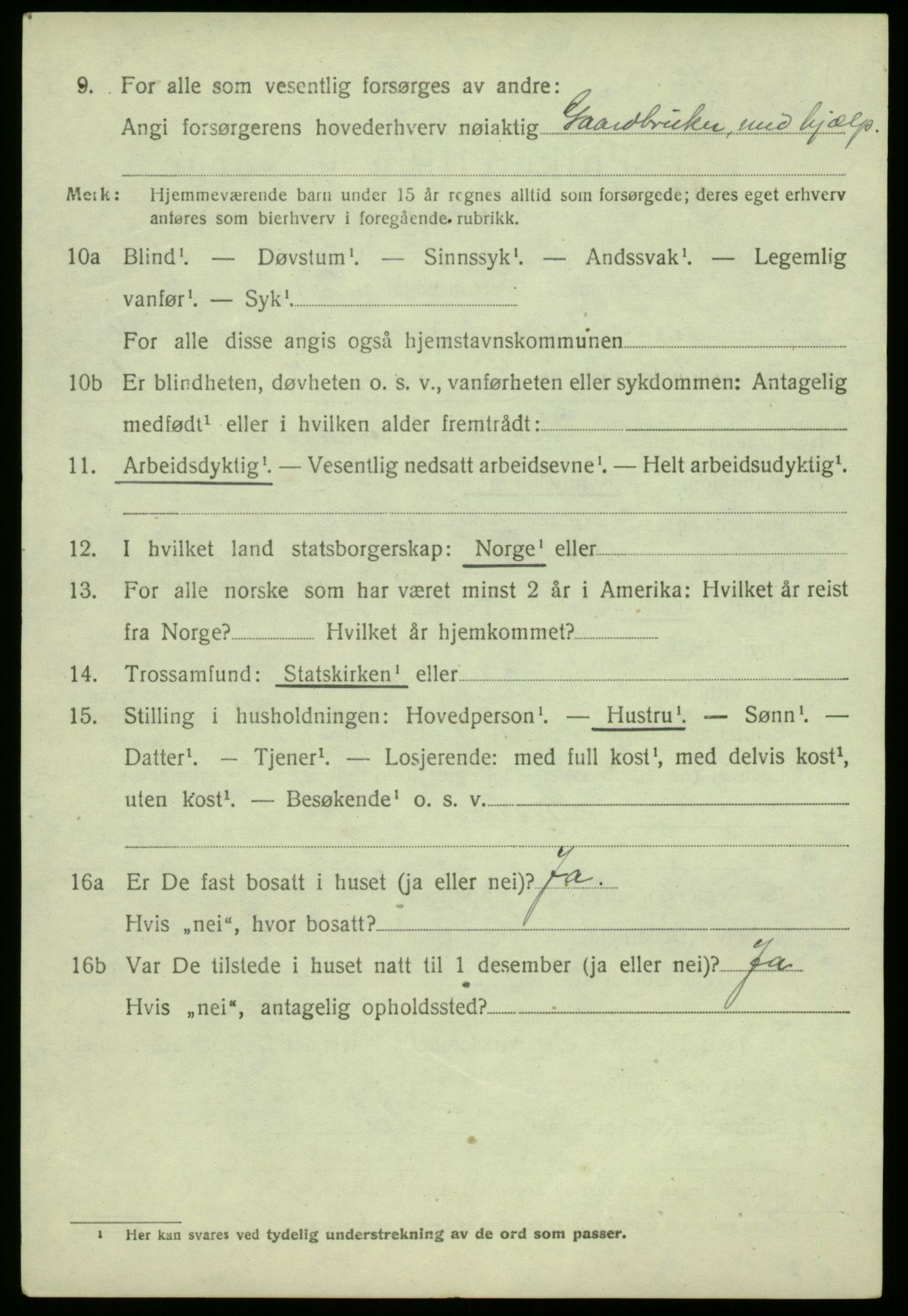 SAB, Folketelling 1920 for 1266 Masfjorden herred, 1920, s. 2436