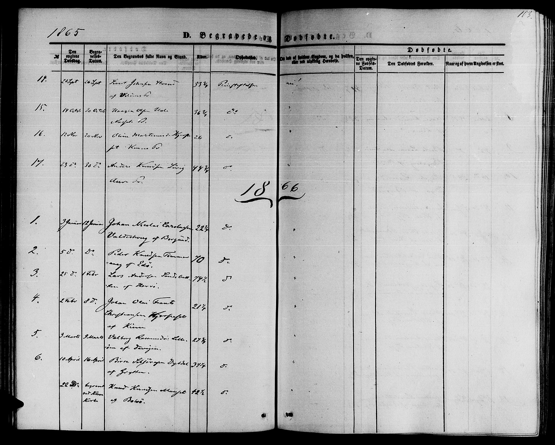 Ministerialprotokoller, klokkerbøker og fødselsregistre - Møre og Romsdal, AV/SAT-A-1454/559/L0713: Ministerialbok nr. 559A01, 1861-1886, s. 103