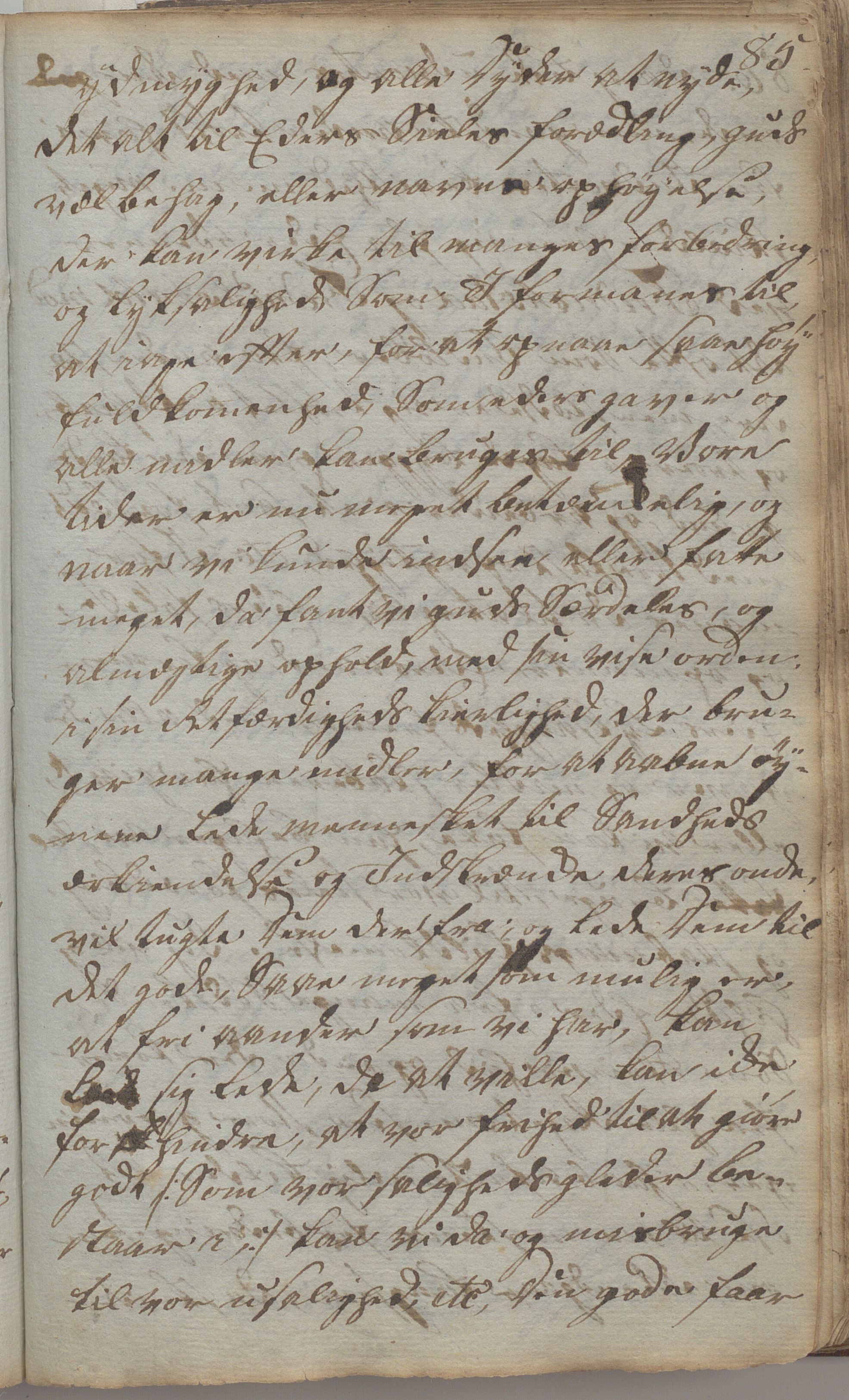 Heggtveitsamlingen, TMF/A-1007/H/L0047/0007: Kopibøker, brev etc.  / "Kopsland", 1800-1850, s. 85