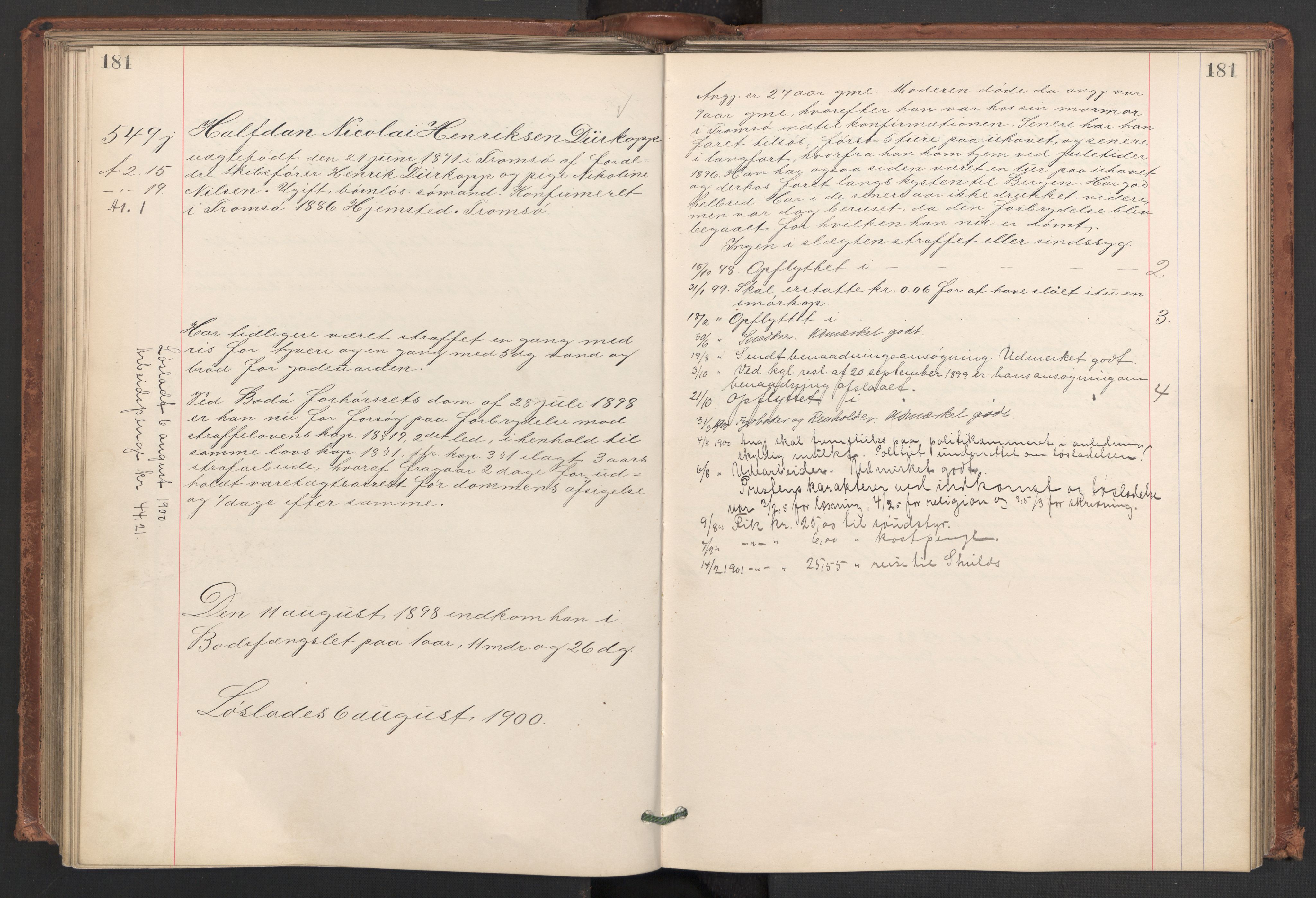 Botsfengslet, AV/RA-S-1539/D/Db/Dbb/L0032: 369j - 655j, 1897-1898, s. 181