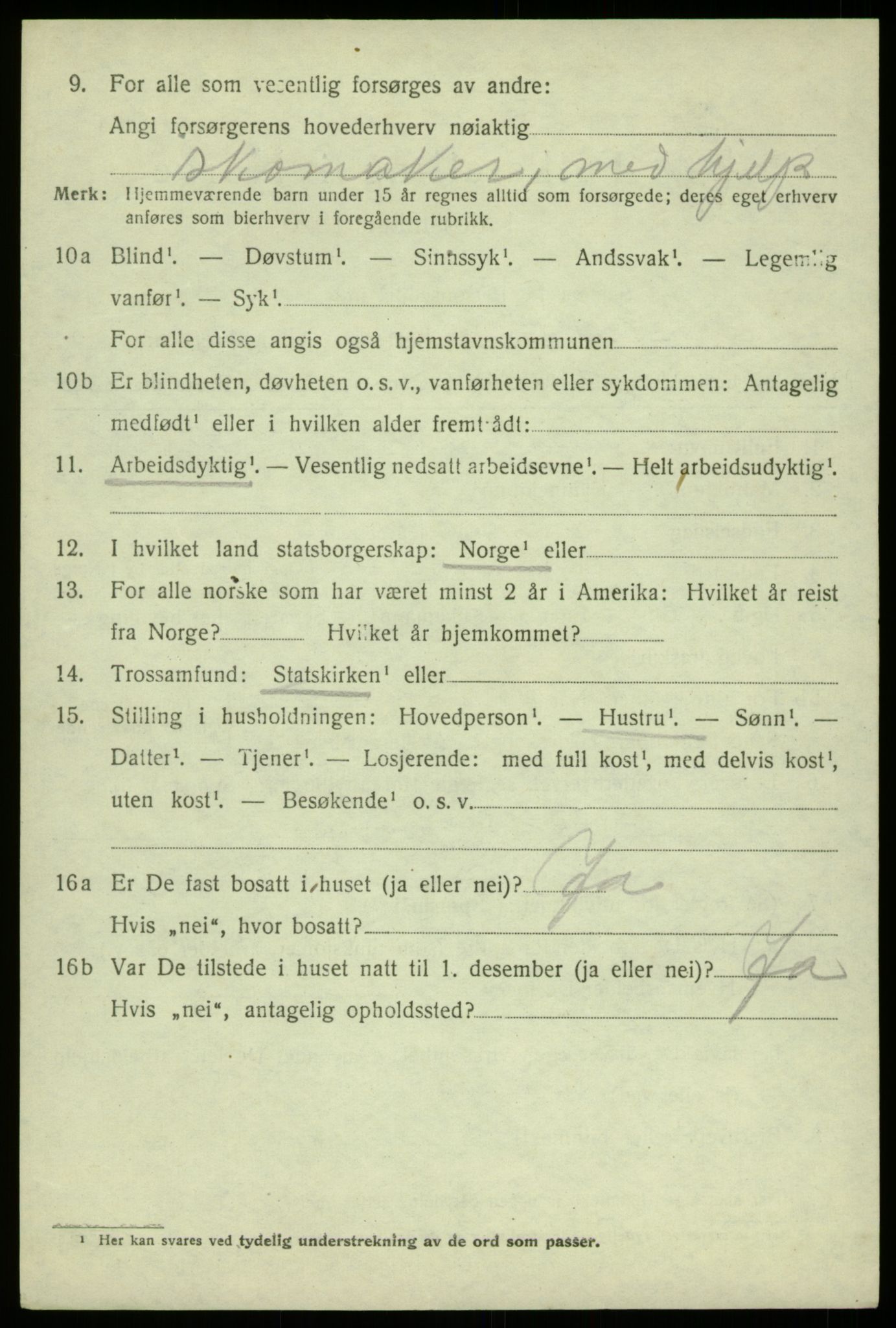 SAB, Folketelling 1920 for 1246 Fjell herred, 1920, s. 5843