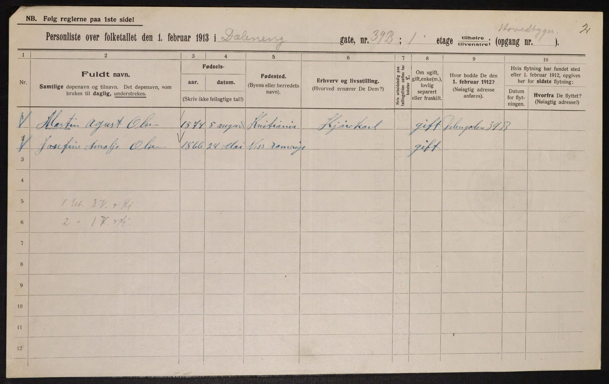 OBA, Kommunal folketelling 1.2.1913 for Kristiania, 1913, s. 17935