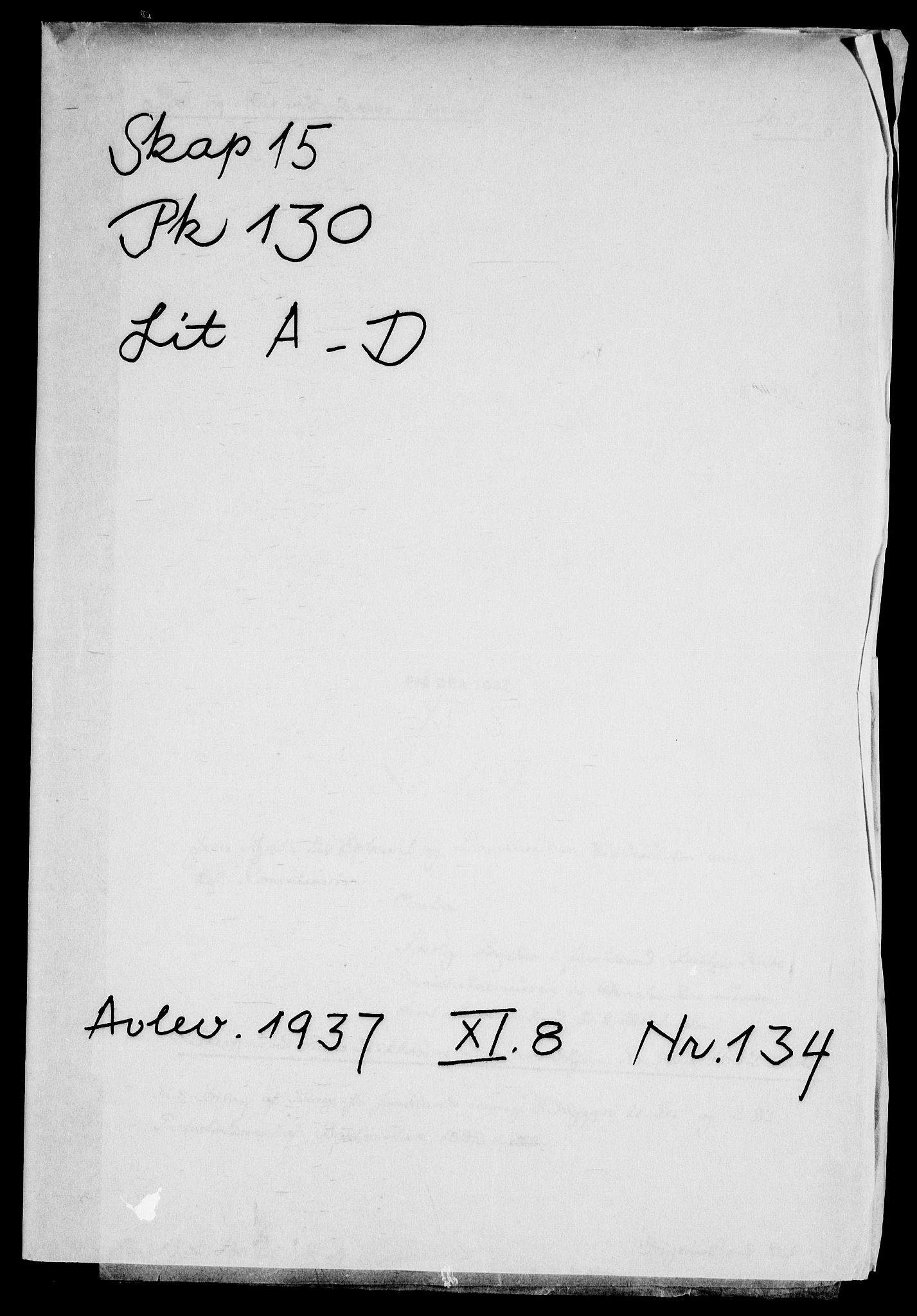 Danske Kanselli, Skapsaker, AV/RA-EA-4061/F/L0083/0004: Skap 15, pakke 125F-135 / Skap 15, pakke 130, litra A-D, 1632, s. 2