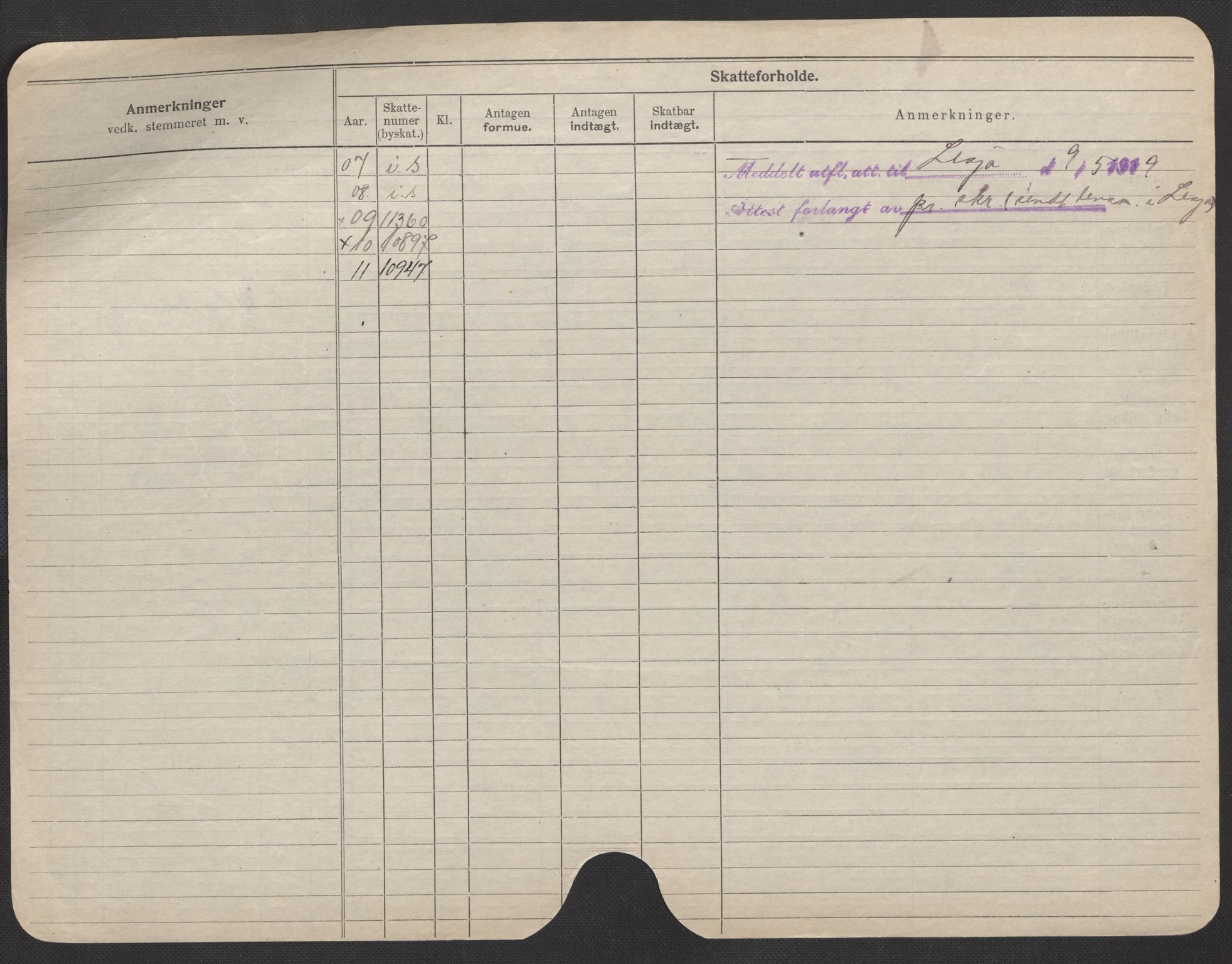 Oslo folkeregister, Registerkort, SAO/A-11715/F/Fa/Fac/L0008: Menn, 1906-1914, s. 625b