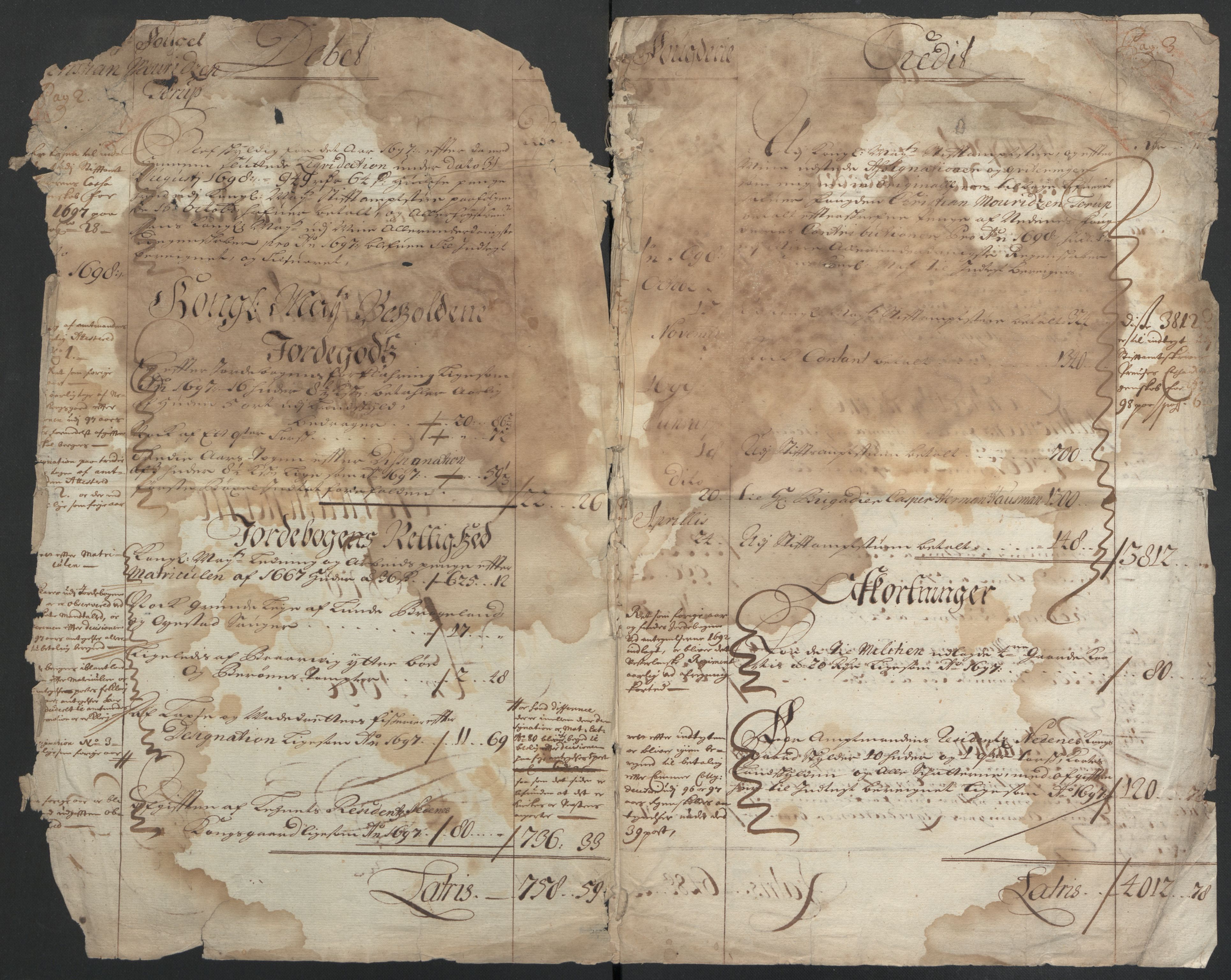 Rentekammeret inntil 1814, Reviderte regnskaper, Fogderegnskap, AV/RA-EA-4092/R39/L2314: Fogderegnskap Nedenes, 1698-1699, s. 8