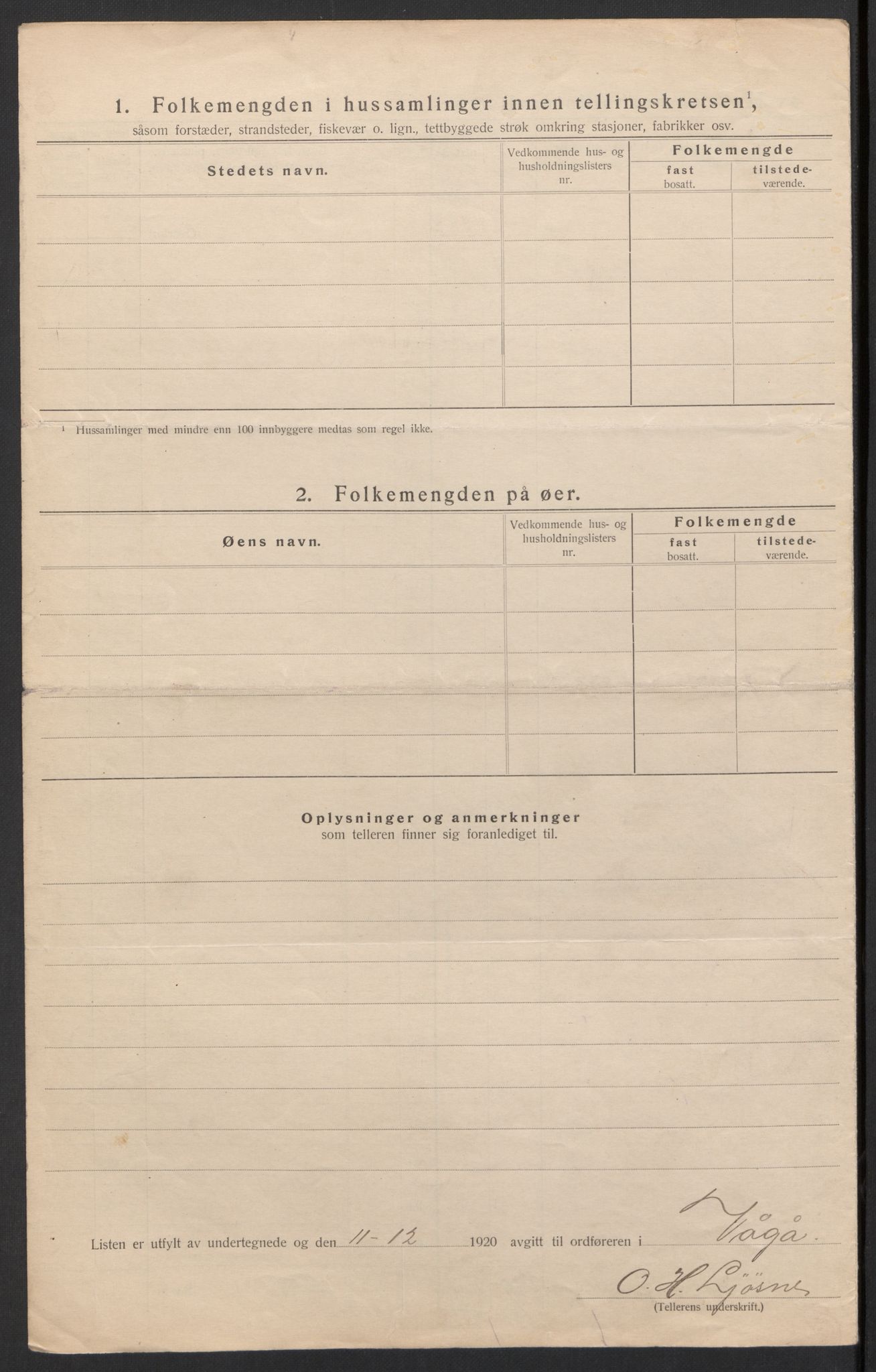 SAH, Folketelling 1920 for 0515 Vågå herred, 1920, s. 37