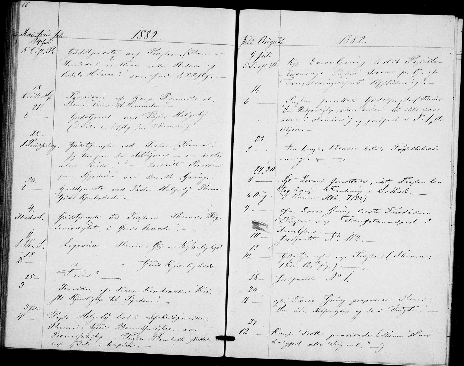 Akershus festnings slaveri Kirkebøker, SAO/A-10841/F/Fa/L0002: Ministerialbok nr. 2, 1852-1883, s. 66