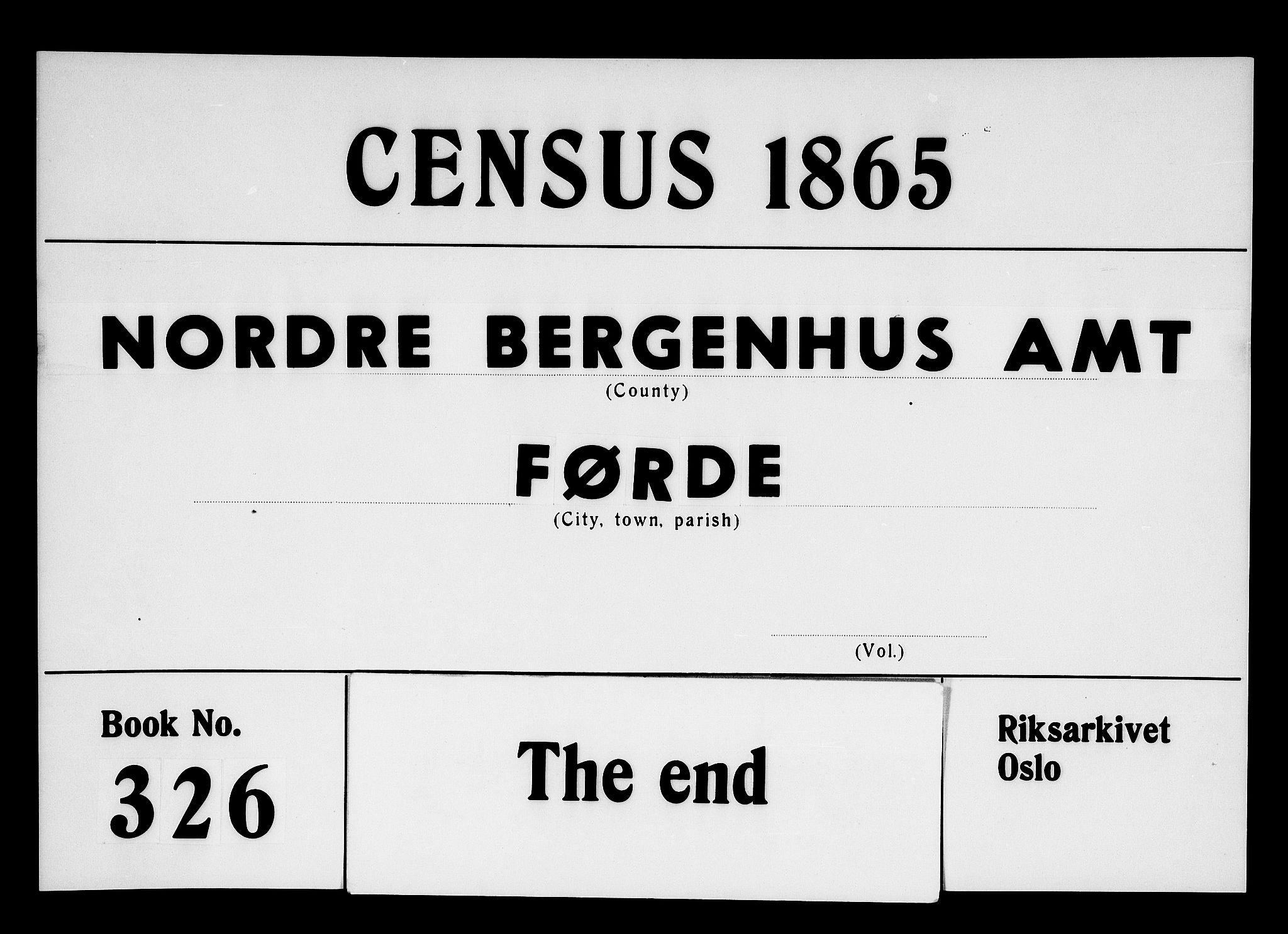 RA, Folketelling 1865 for 1432P Førde prestegjeld, 1865, s. 295