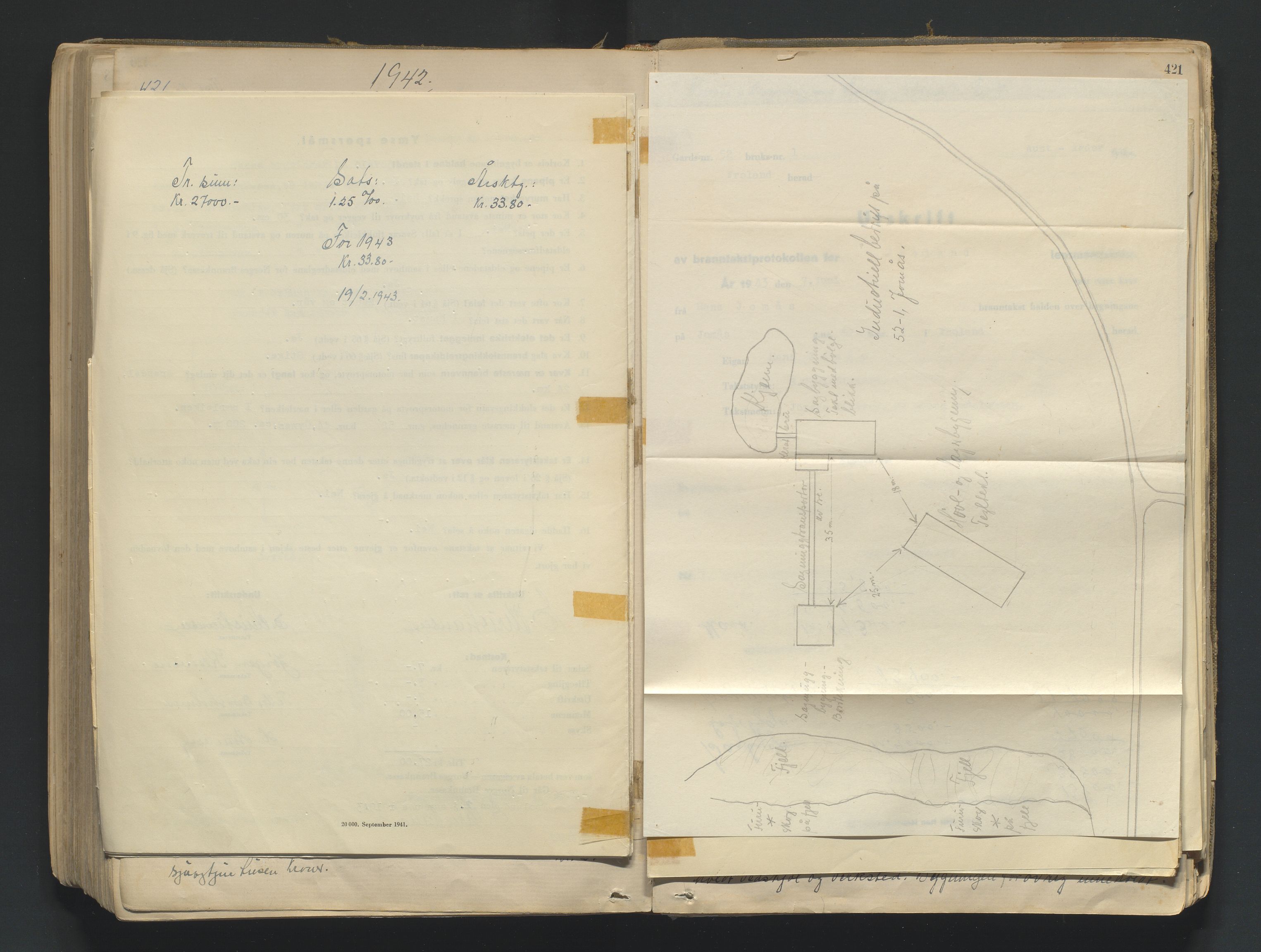 Norges Brannkasse Froland, AV/SAK-2241-0016/F/Fa/L0001: Branntakstprotokoll nr. 2, 1875-1948