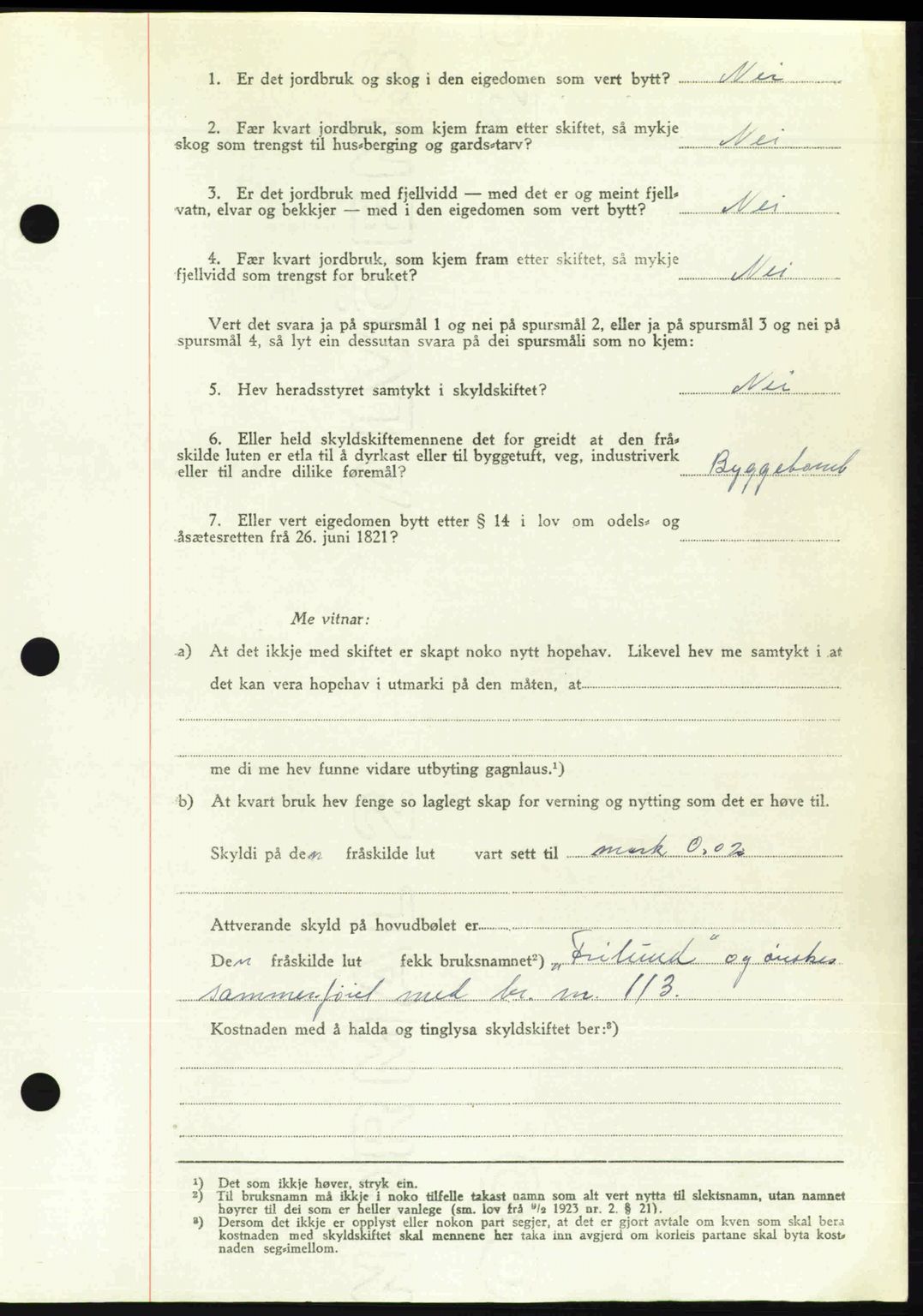 Romsdal sorenskriveri, AV/SAT-A-4149/1/2/2C: Pantebok nr. A26, 1948-1948, Dagboknr: 1649/1948