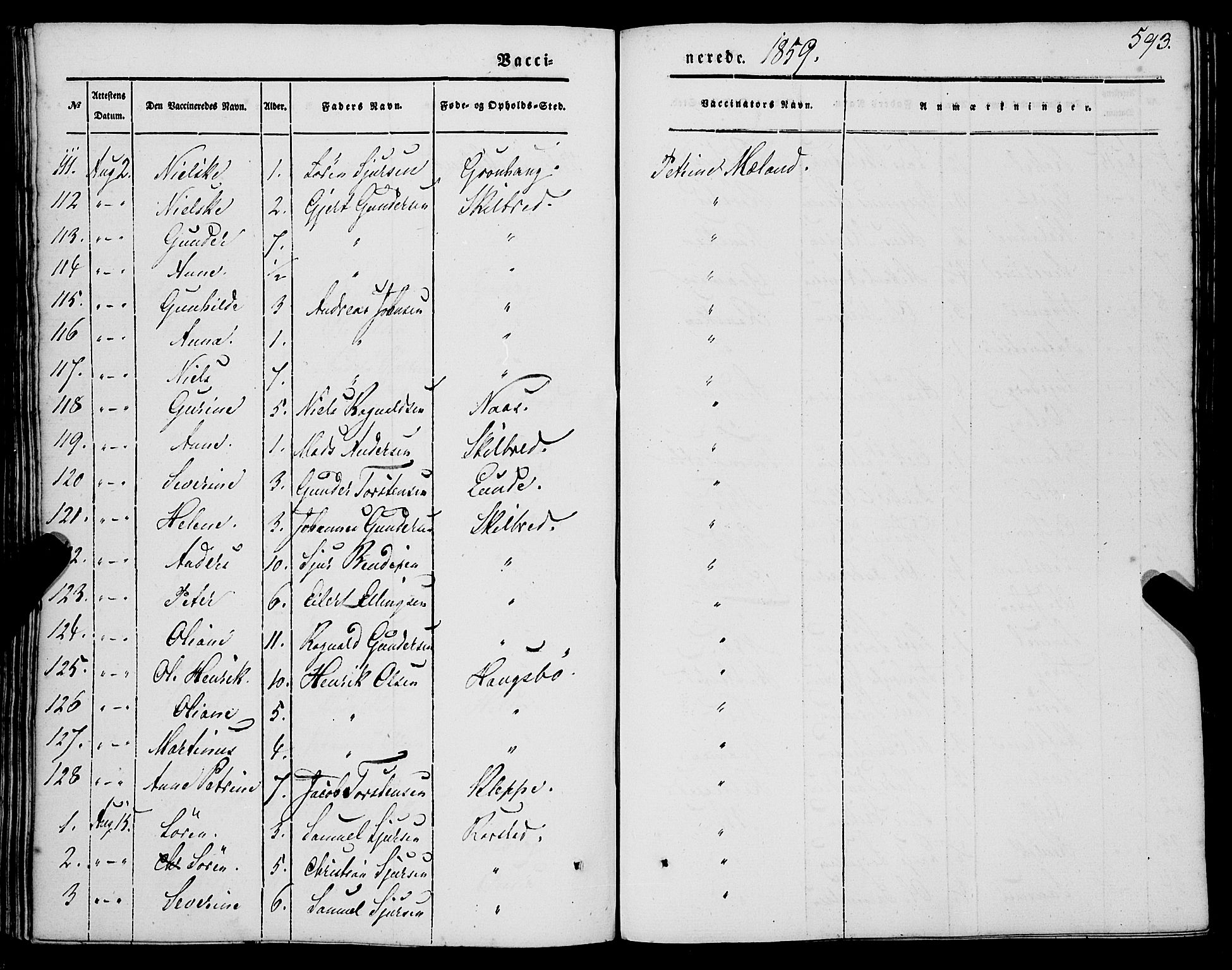 Gaular sokneprestembete, AV/SAB-A-80001/H/Haa: Ministerialbok nr. A 4II, 1841-1859, s. 593
