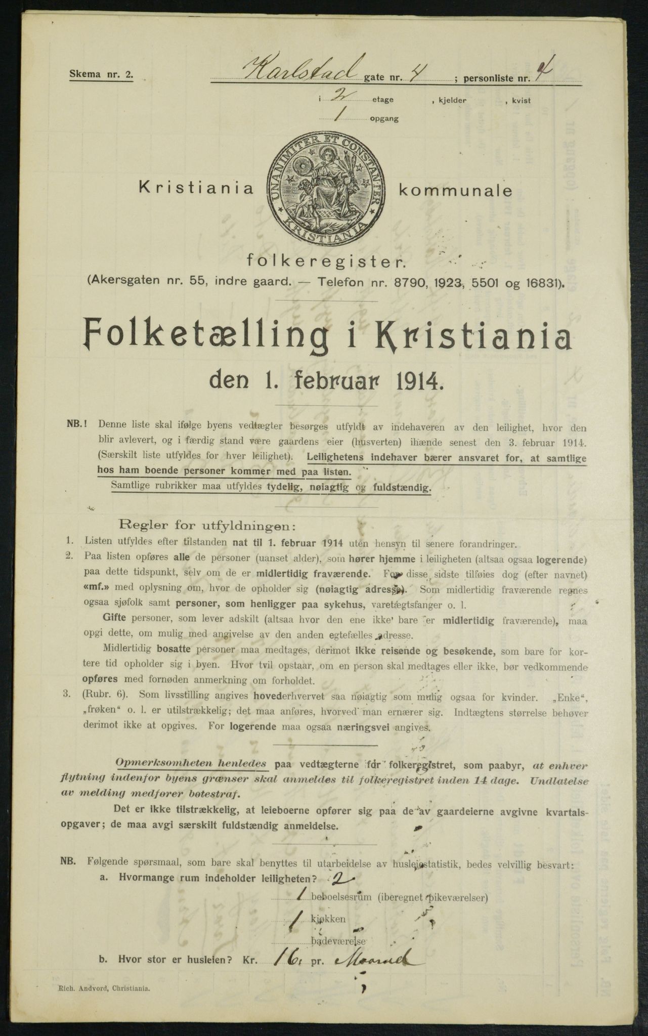 OBA, Kommunal folketelling 1.2.1914 for Kristiania, 1914, s. 48929