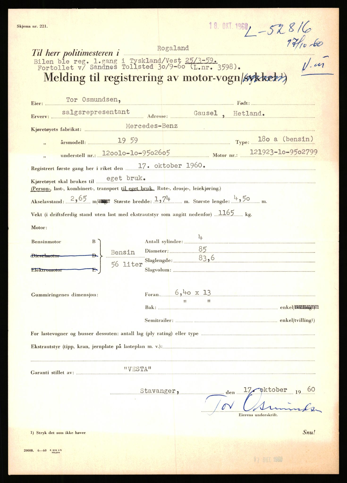 Stavanger trafikkstasjon, AV/SAST-A-101942/0/F/L0052: L-52100 - L-52899, 1930-1971, s. 2037