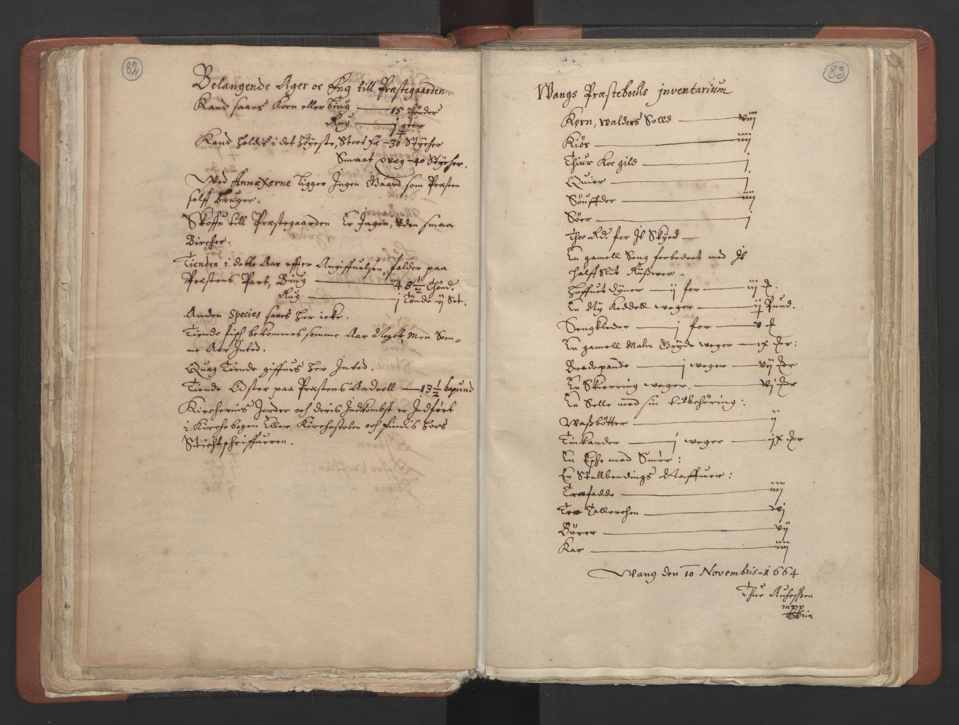 RA, Sogneprestenes manntall 1664-1666, nr. 8: Valdres prosti, 1664-1666, s. 82-83