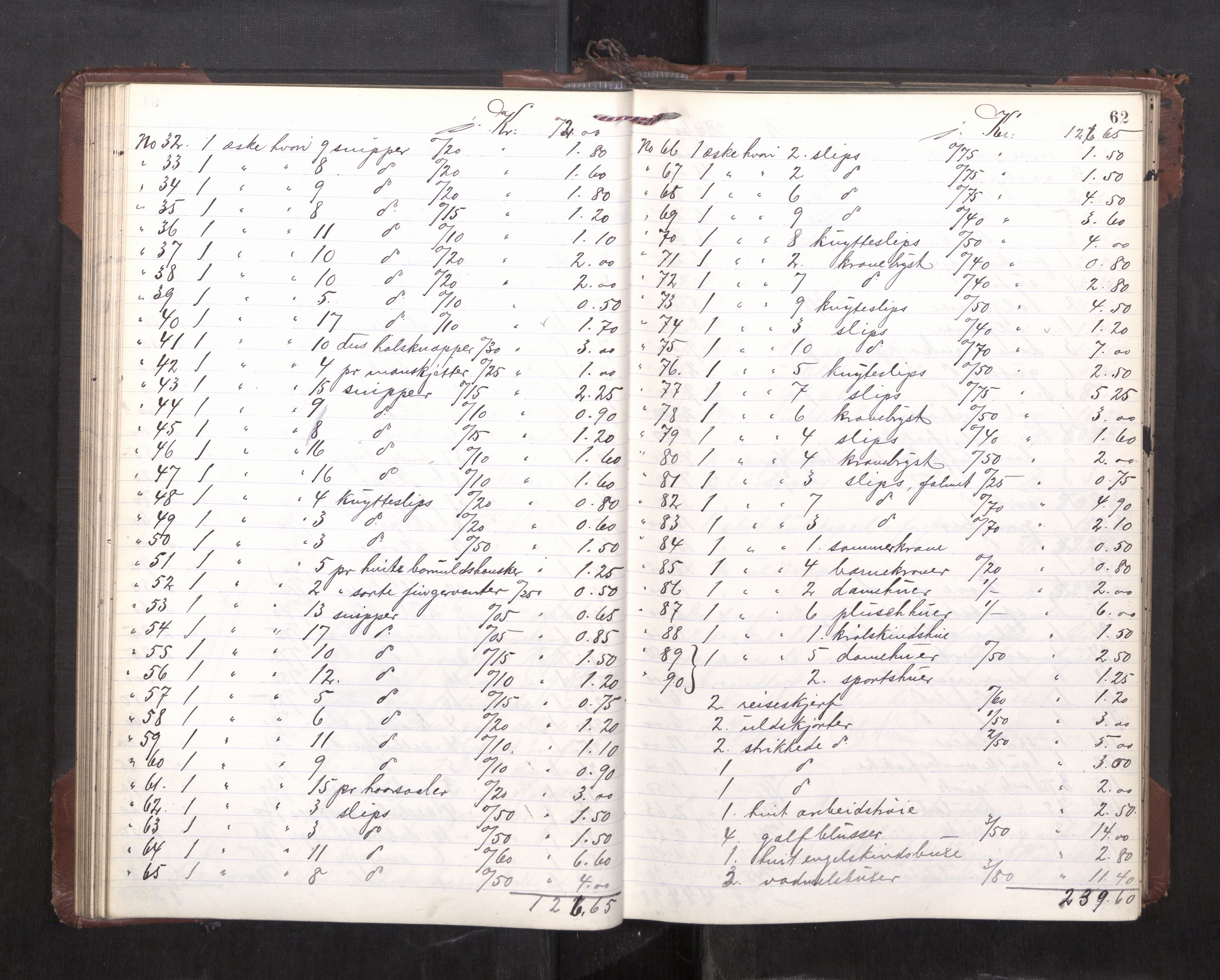 Trondheim byfogd, AV/SAT-A-0003/1/3/3C/L0036: Skifteregistreringsprotokoll - 14/4-24/9. (u/ register), 1915-1918, s. 62