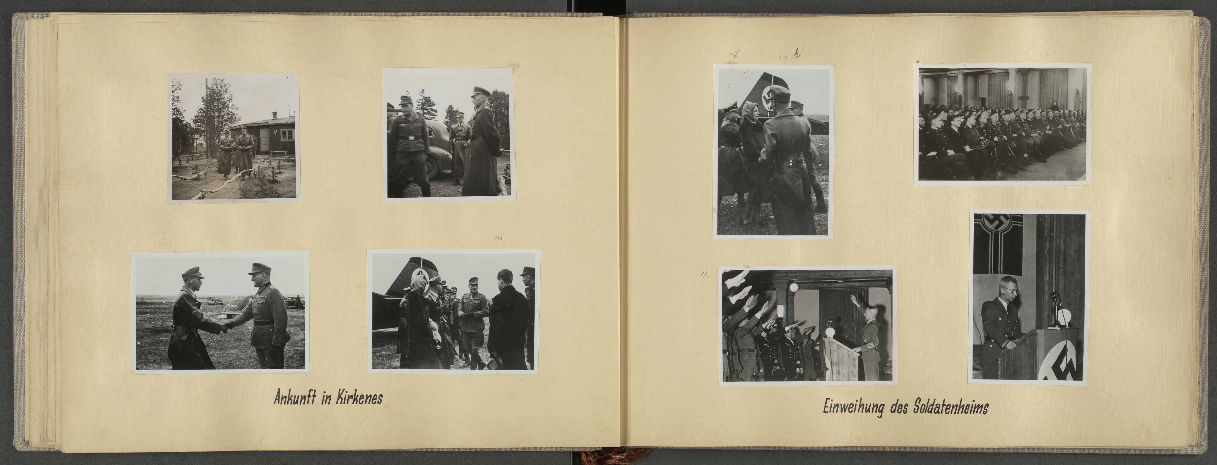 Tyske arkiver, Reichskommissariat, AV/RA-RAFA-2174/E/Ei/L0001: Reise des Reichskommissars nach Nord-Norwegen und Lappland vom 12. bis 23. Oktober 1942 , 1942