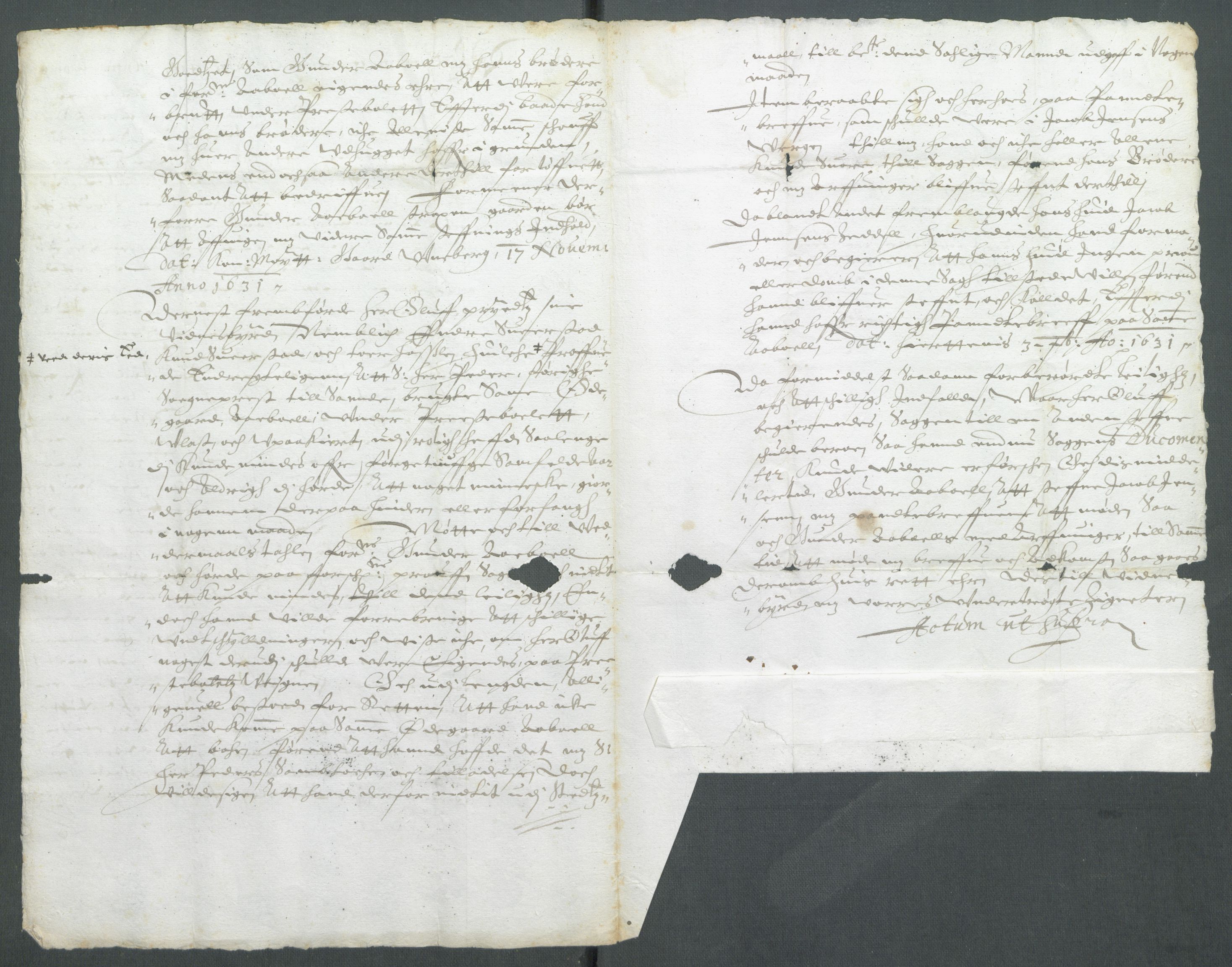 Riksarkivets diplomsamling, AV/RA-EA-5965/F02/L0141: Dokumenter, 1631, s. 21