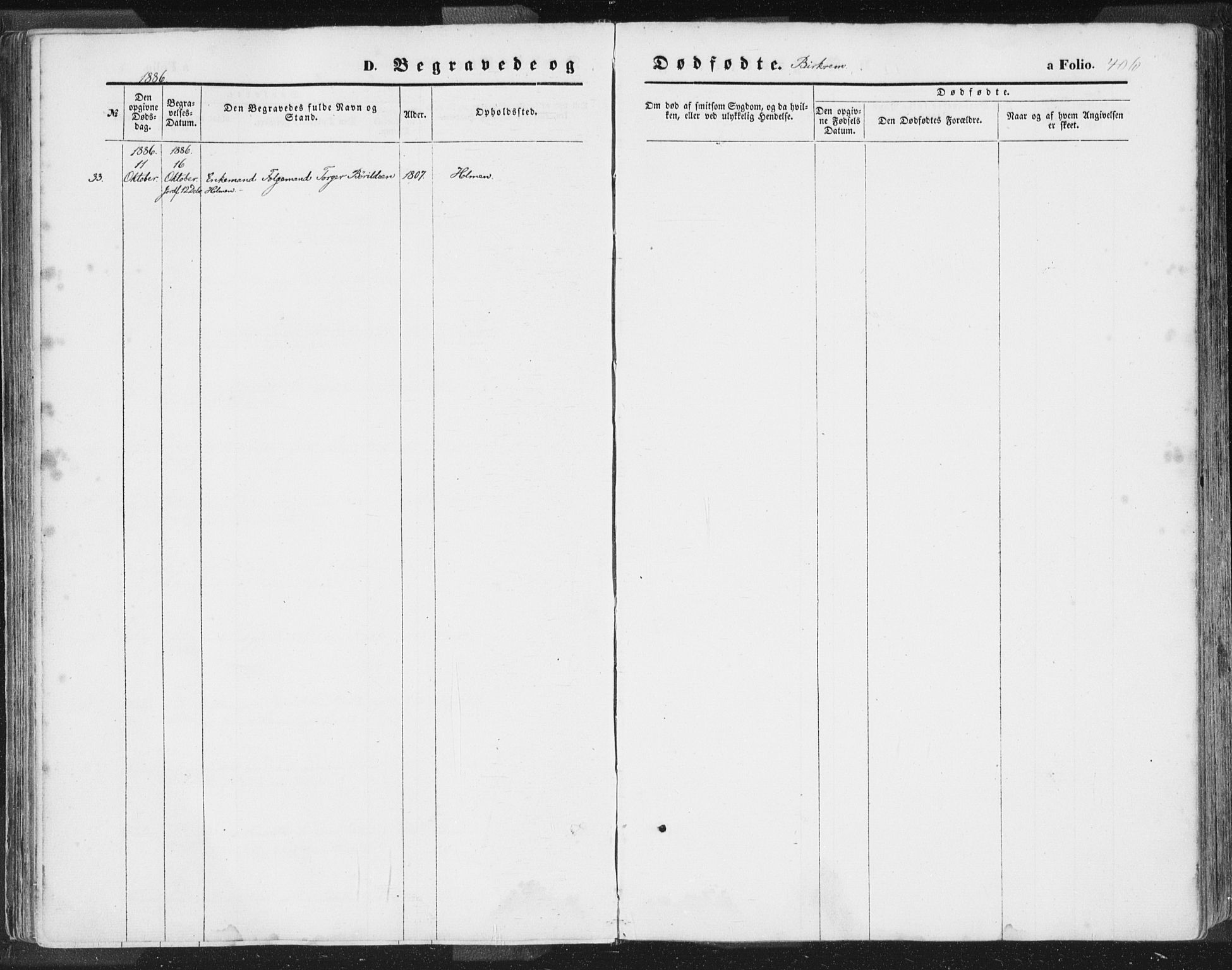 Helleland sokneprestkontor, AV/SAST-A-101810: Ministerialbok nr. A 7.2, 1863-1886, s. 406