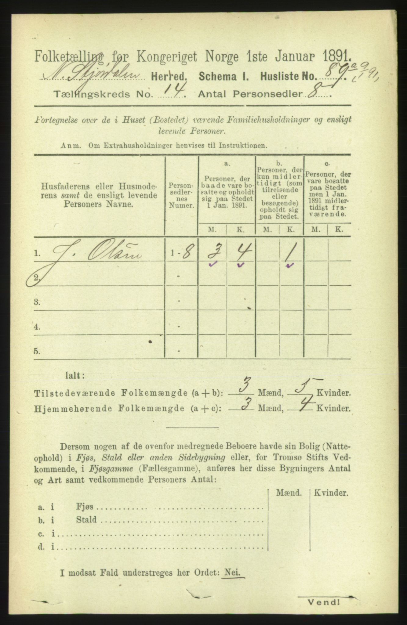 RA, Folketelling 1891 for 1714 Nedre Stjørdal herred, 1891, s. 6547