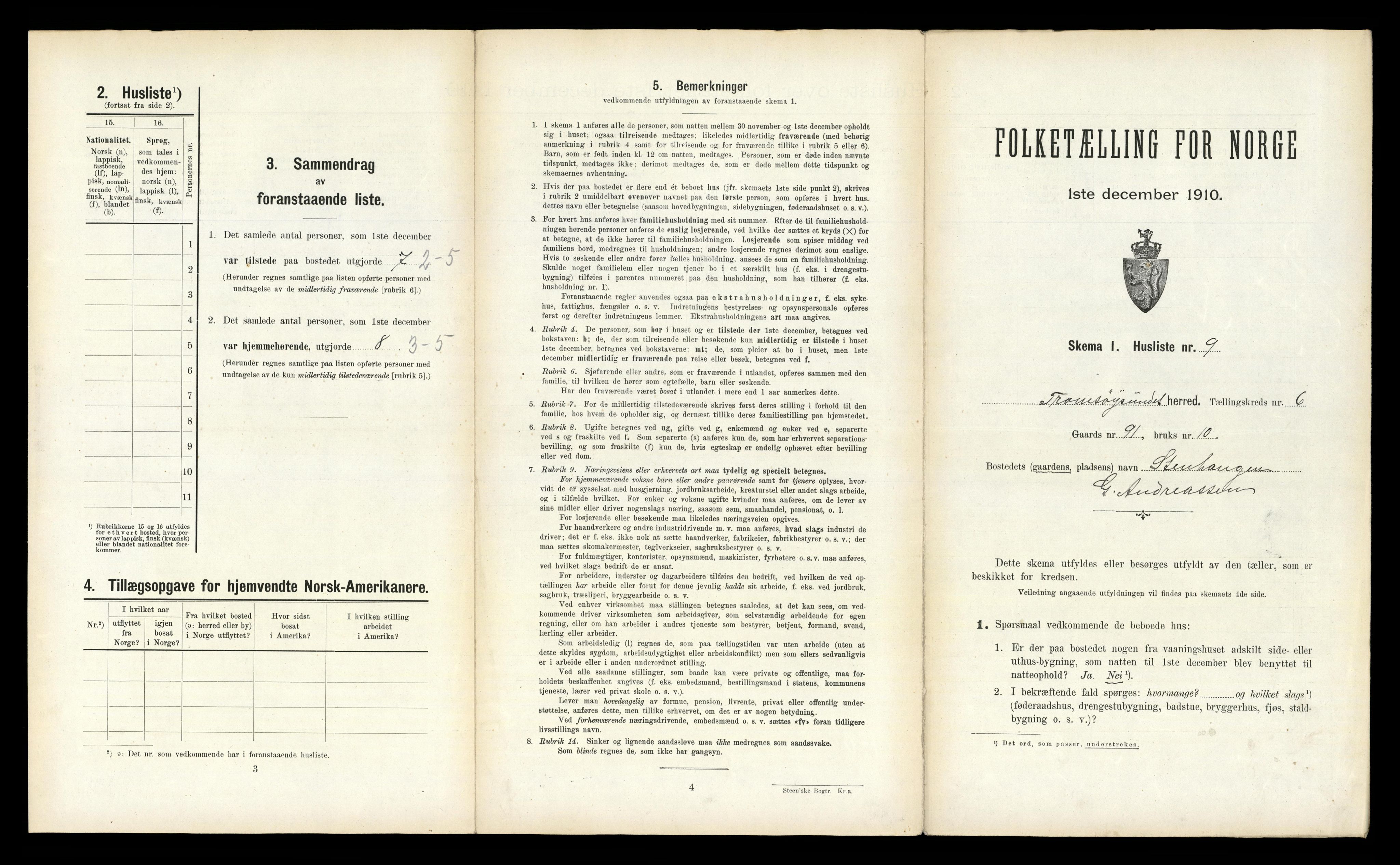 RA, Folketelling 1910 for 1934 Tromsøysund herred, 1910, s. 1201