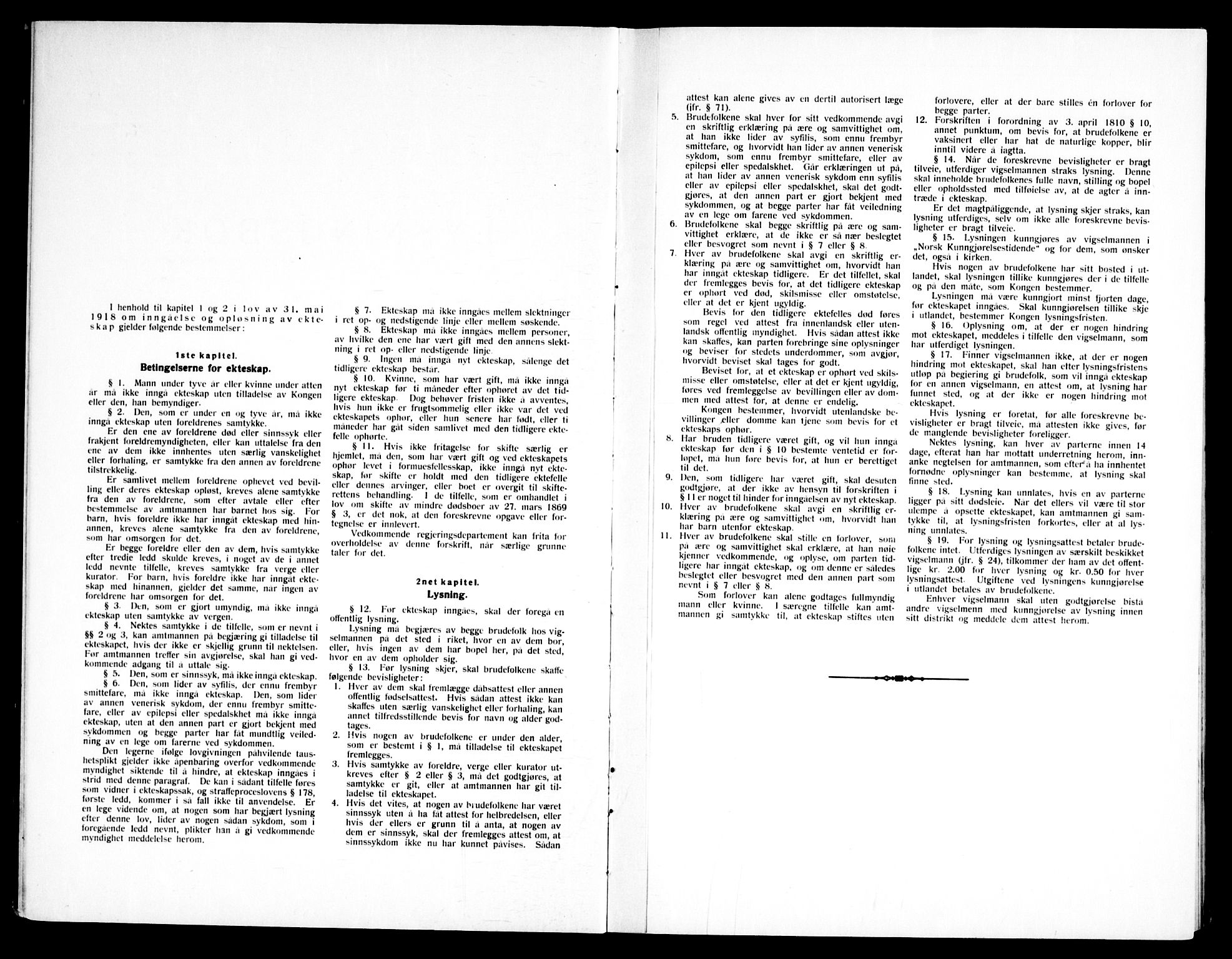 Døves menighet Oslo prestekontor kirkebøker, AV/SAO-A-11064/H/L0001: Lysningsprotokoll nr. 1, 1919-1972