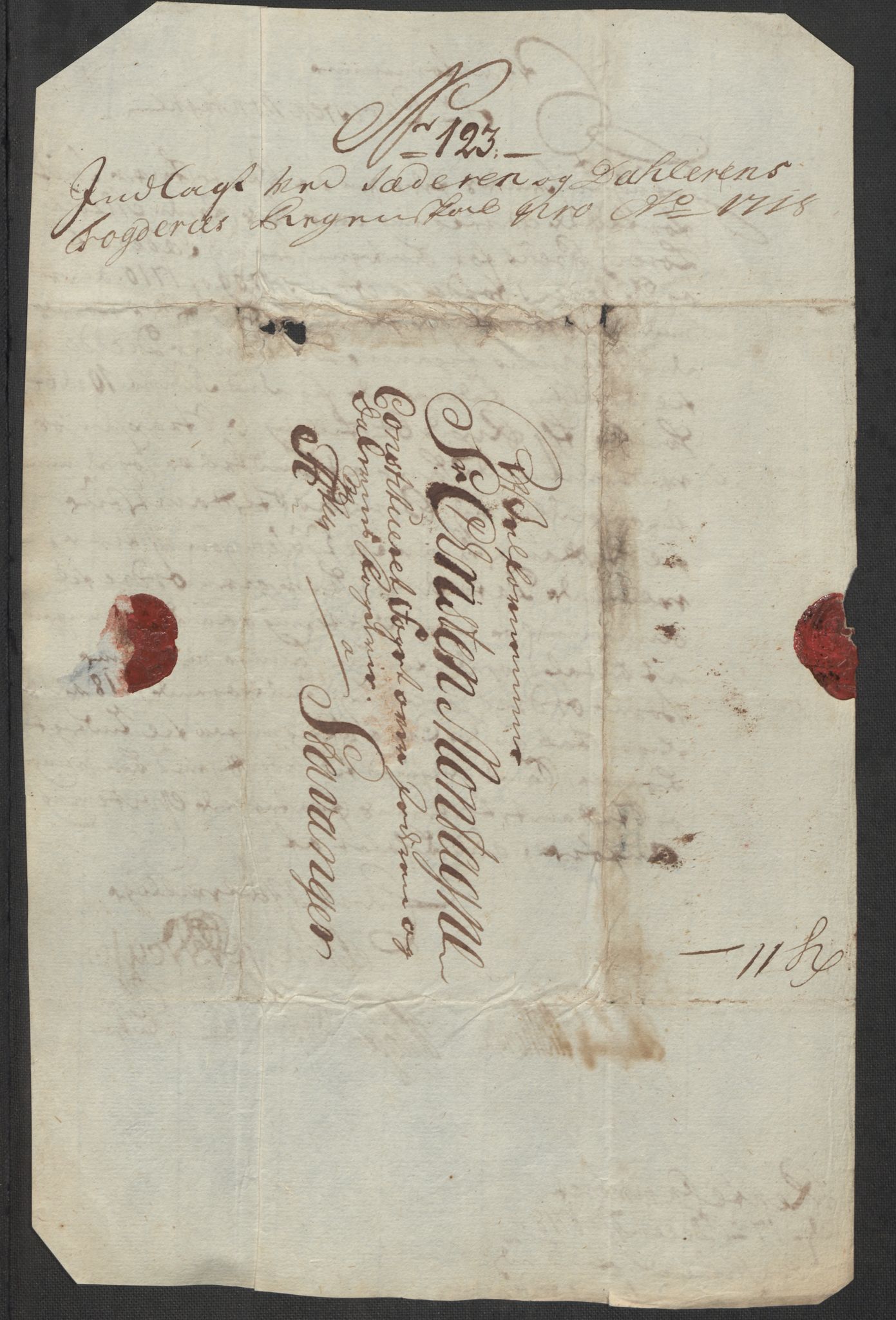 Rentekammeret inntil 1814, Reviderte regnskaper, Fogderegnskap, AV/RA-EA-4092/R46/L2743: Fogderegnskap Jæren og Dalane, 1718, s. 407