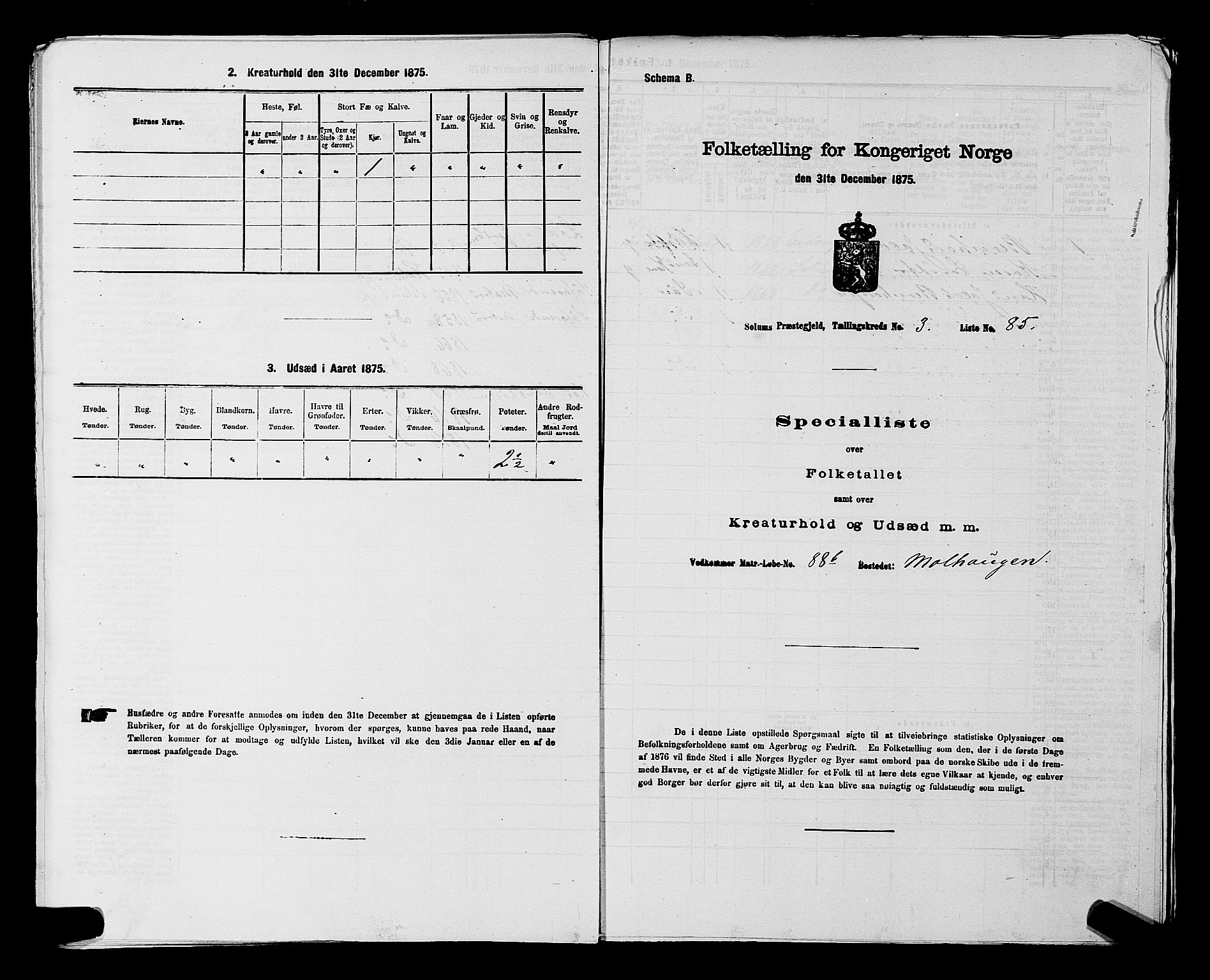 SAKO, Folketelling 1875 for 0818P Solum prestegjeld, 1875, s. 644