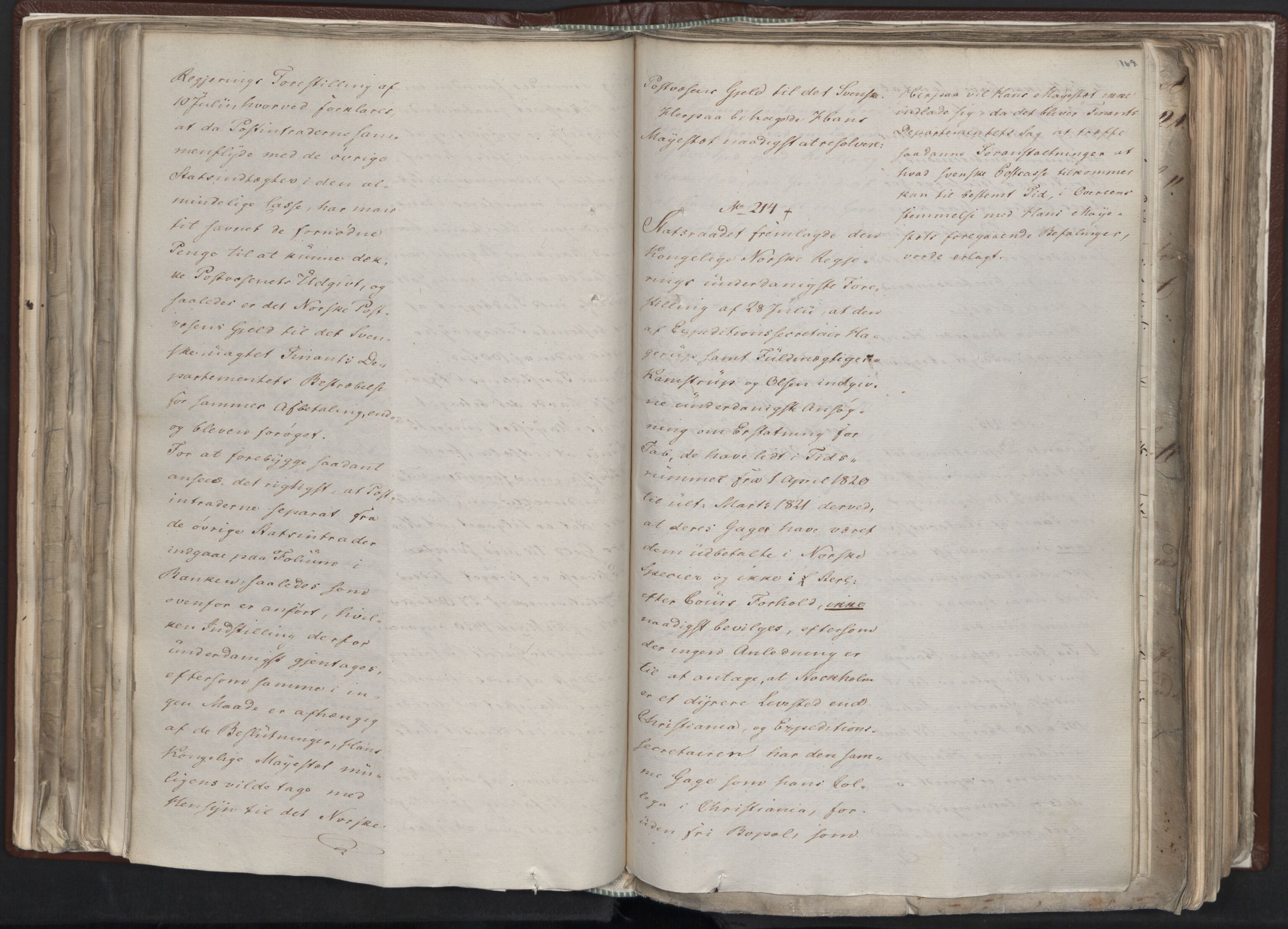 Statsrådssekretariatet, AV/RA-S-1001/A/Ab/L0012: Kgl. res. nr. 5679-6008 II, 1821, s. 166b-167a