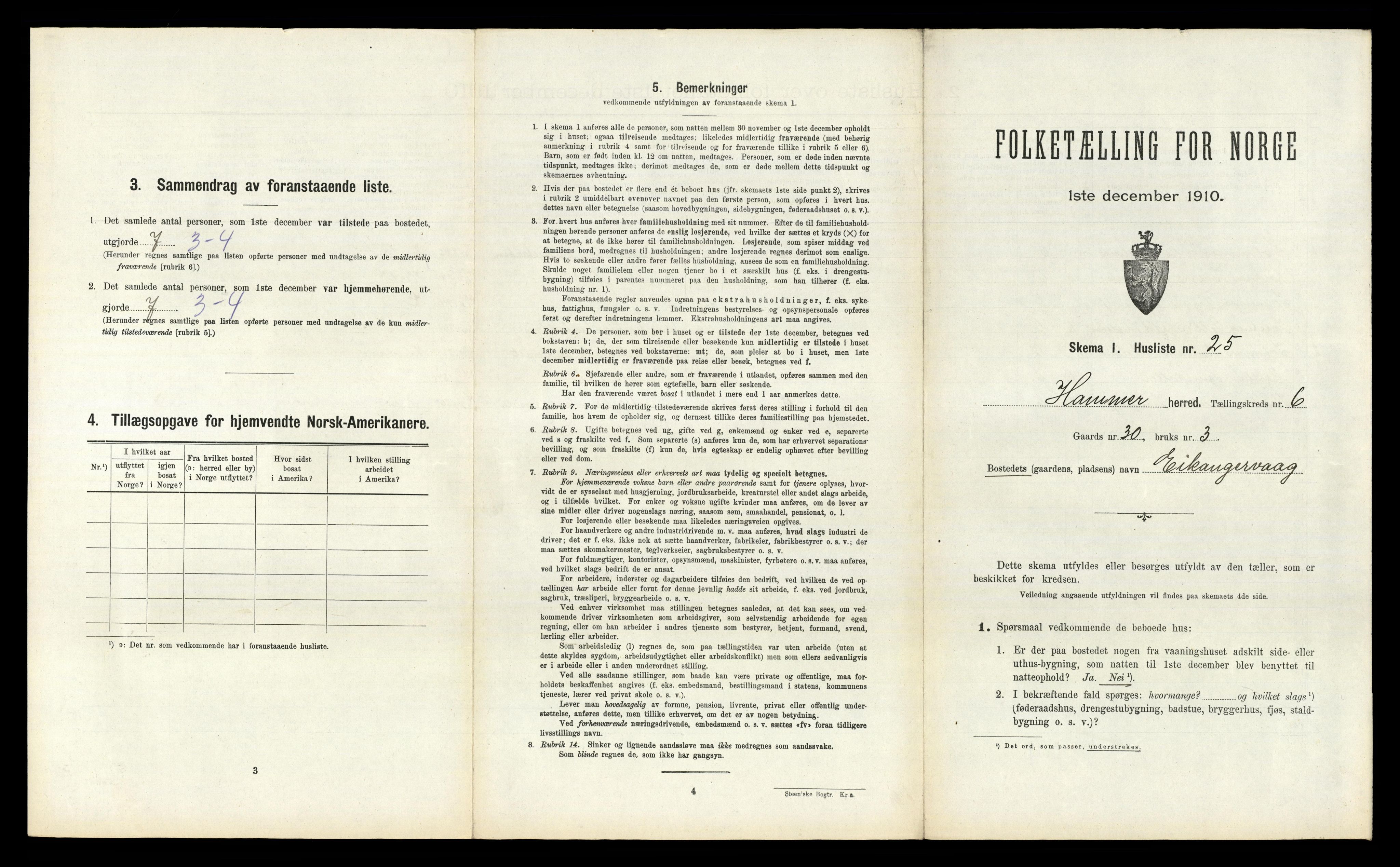 RA, Folketelling 1910 for 1254 Hamre herred, 1910, s. 390