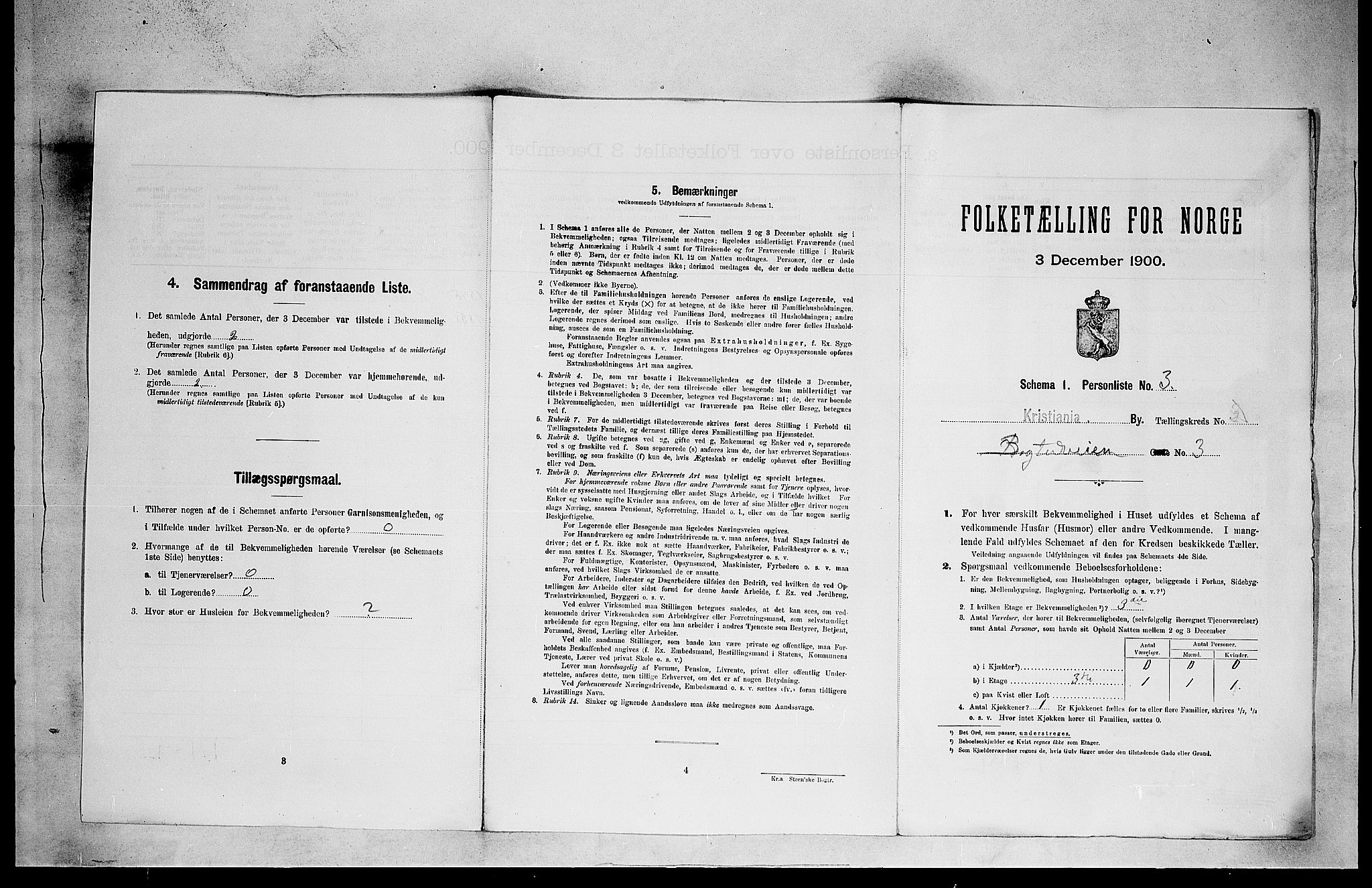 SAO, Folketelling 1900 for 0301 Kristiania kjøpstad, 1900, s. 6317