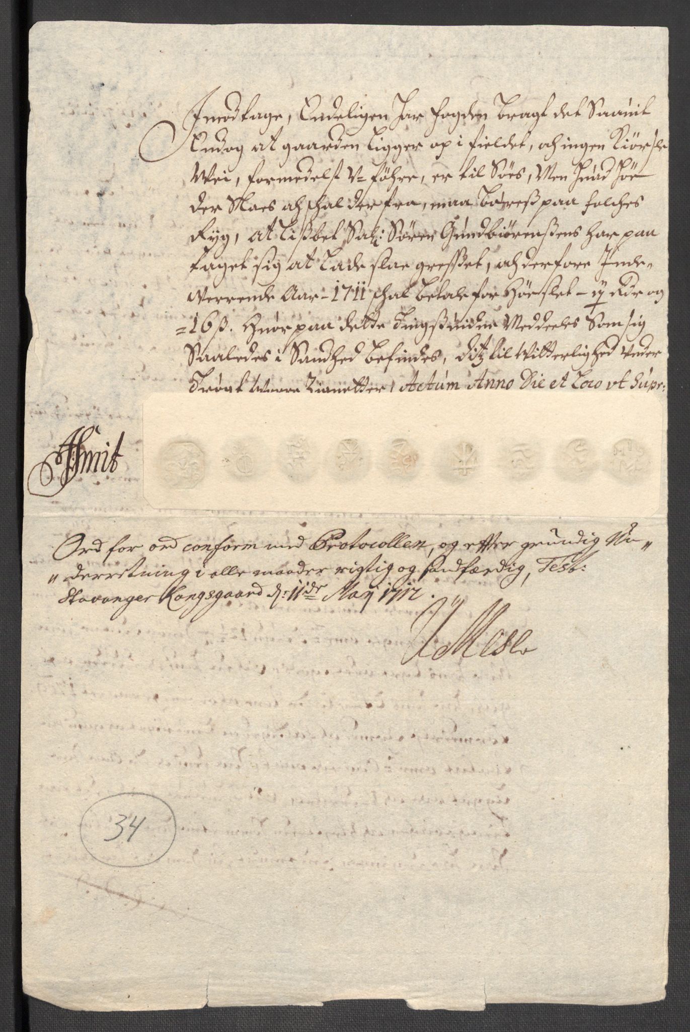 Rentekammeret inntil 1814, Reviderte regnskaper, Fogderegnskap, RA/EA-4092/R47/L2864: Fogderegnskap Ryfylke, 1711, s. 84