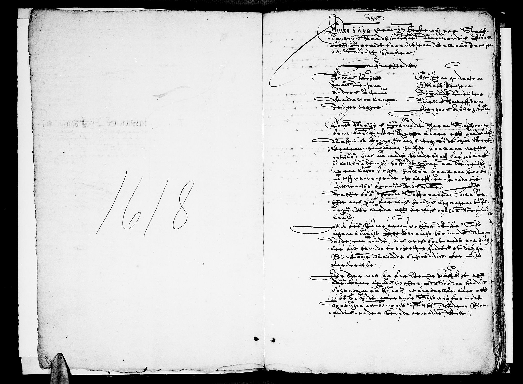 Stavanger byfogd, AV/SAST-A-101408/001/3/30/30BA/L0002: Byting- og rådsturettprotokoll, 1618