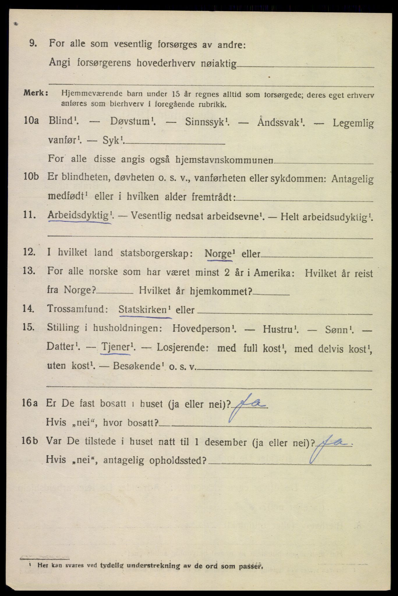SAK, Folketelling 1920 for 1039 Herad herred, 1920, s. 1281