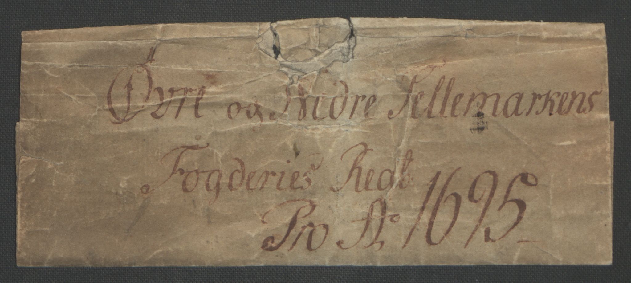 Rentekammeret inntil 1814, Reviderte regnskaper, Fogderegnskap, AV/RA-EA-4092/R36/L2093: Fogderegnskap Øvre og Nedre Telemark og Bamble, 1695, s. 4