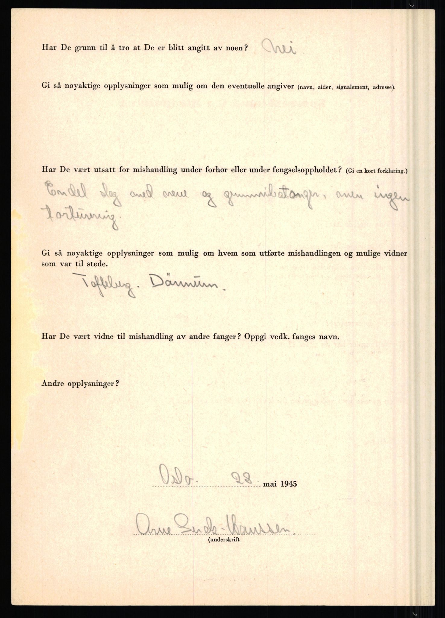 Rikspolitisjefen, AV/RA-S-1560/L/L0006: Hansen, Adolf Boye - Hemstad, Gunnar, 1940-1945, s. 36