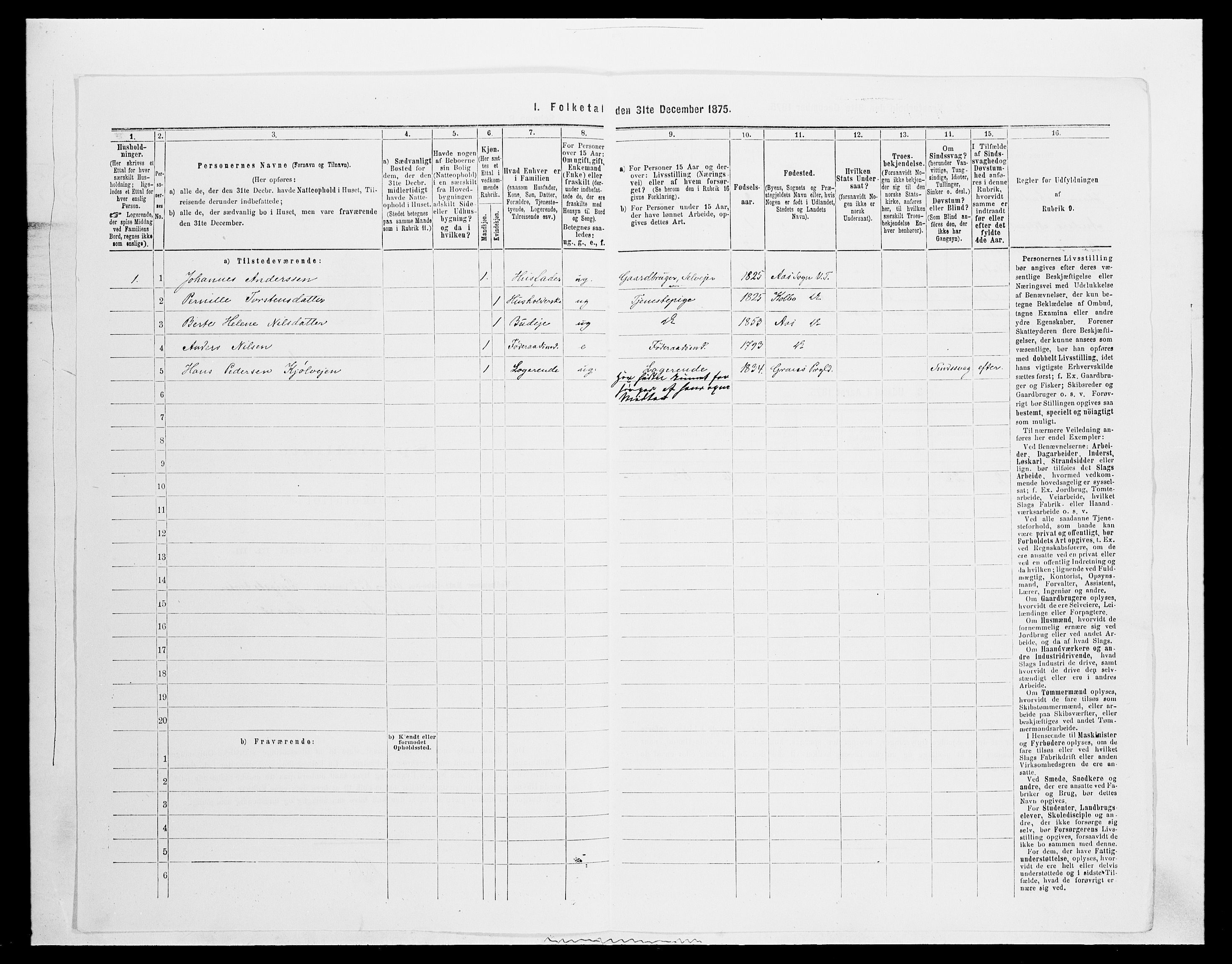 SAH, Folketelling 1875 for 0529P Vestre Toten prestegjeld, 1875, s. 1166