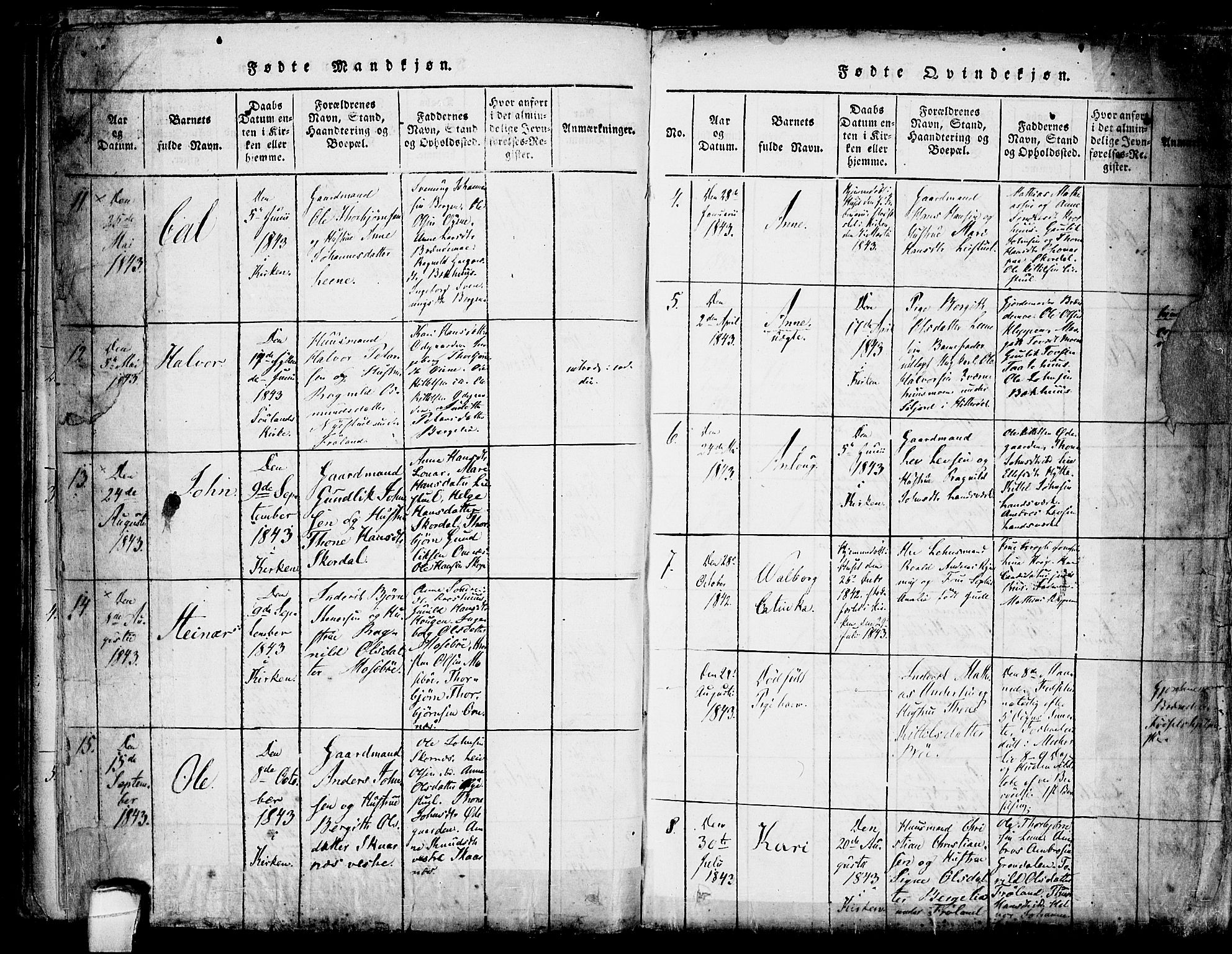 Hjartdal kirkebøker, AV/SAKO-A-270/F/Fb/L0001: Ministerialbok nr. II 1, 1815-1843, s. 76