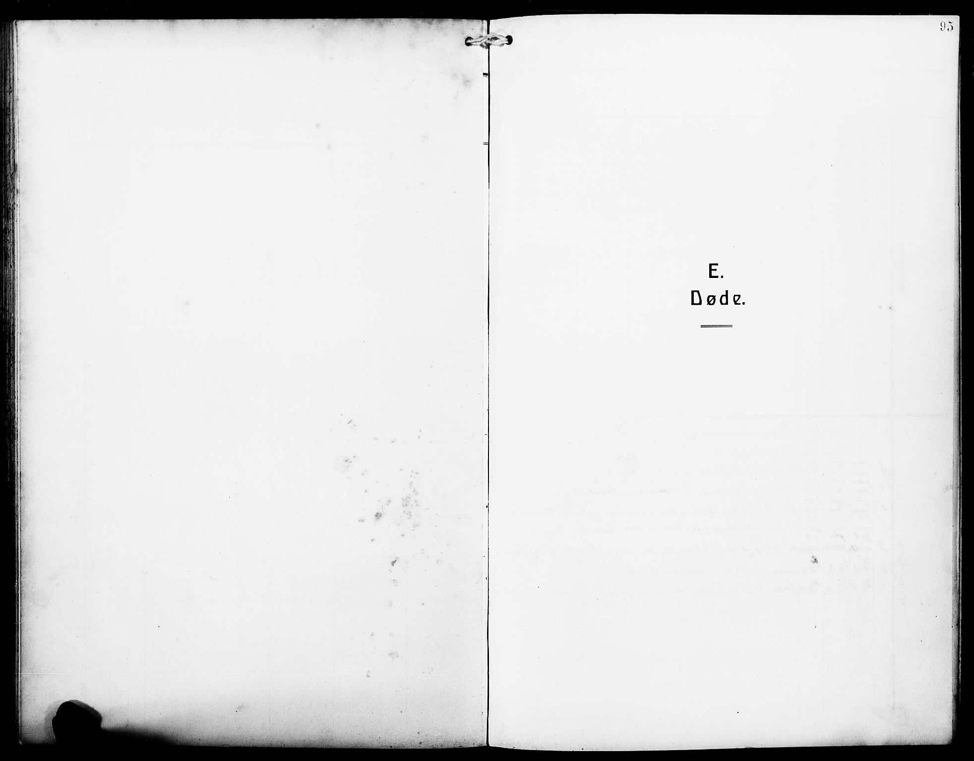 Austevoll sokneprestembete, AV/SAB-A-74201/H/Ha/Hab/Haba/L0005: Klokkerbok nr. A 5, 1913-1925, s. 95