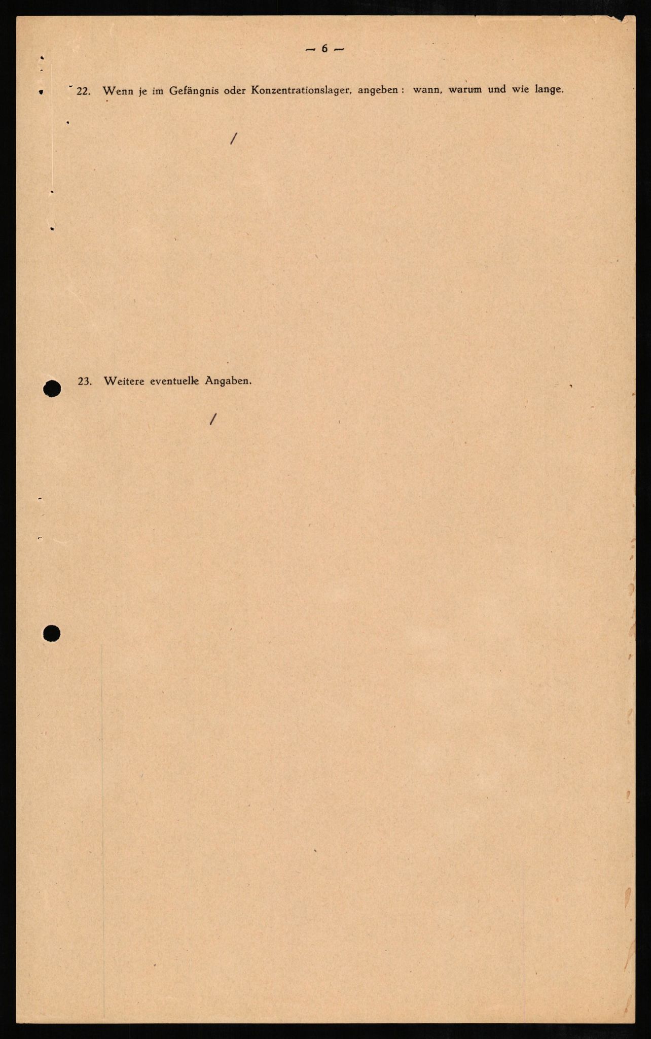 Forsvaret, Forsvarets overkommando II, AV/RA-RAFA-3915/D/Db/L0006: CI Questionaires. Tyske okkupasjonsstyrker i Norge. Tyskere., 1945-1946, s. 30