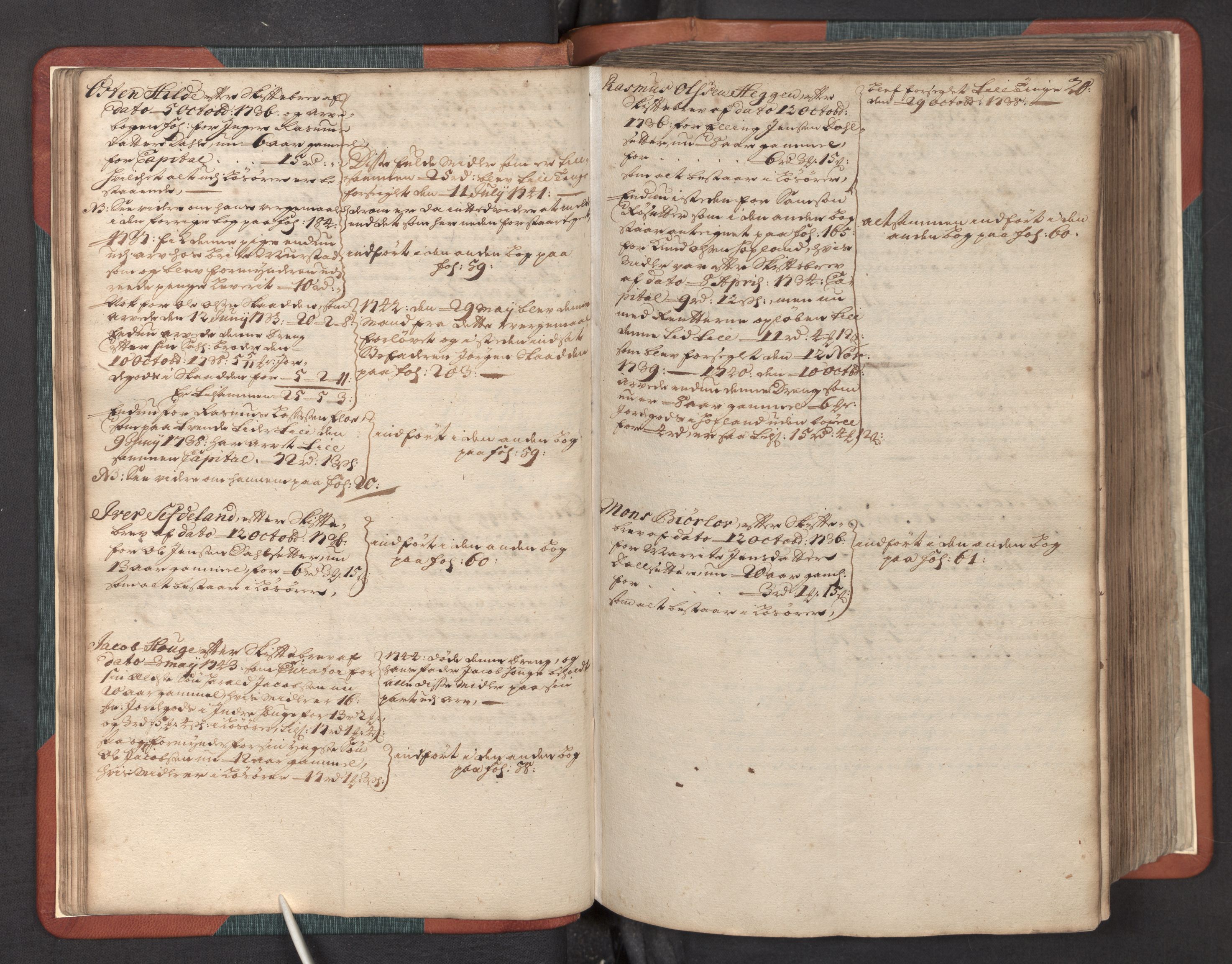 Nordfjord sorenskriveri, AV/SAB-A-2801/1/05/05a/L0002: Overformyndarprotokollar, 1736-1744