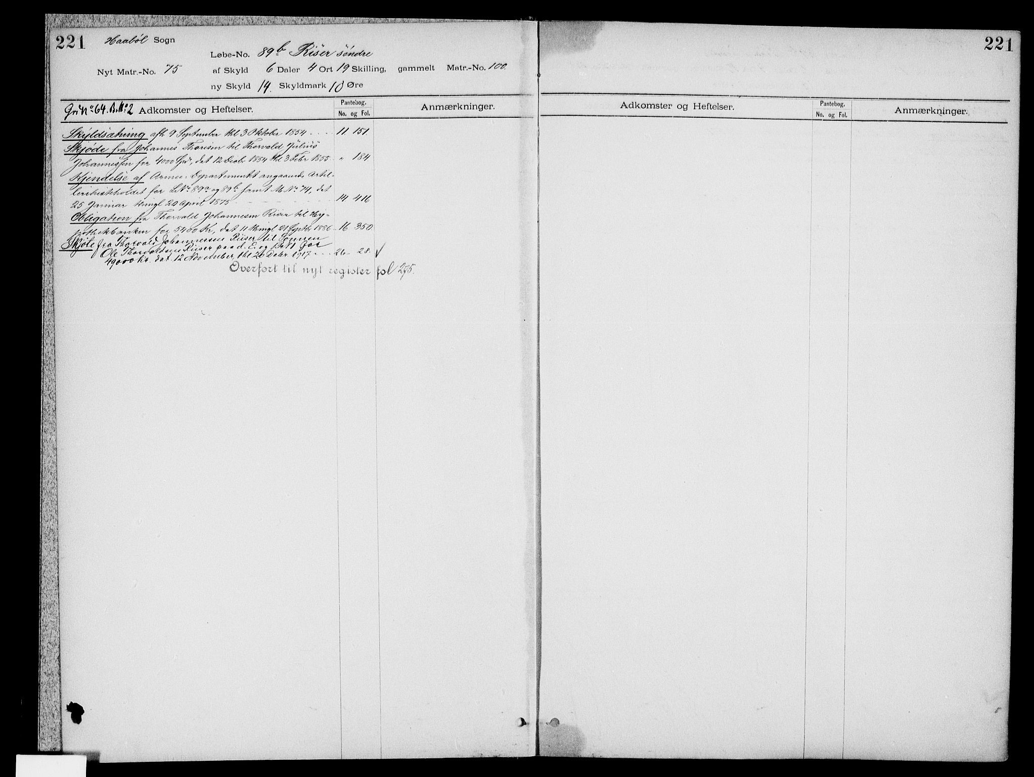 Moss sorenskriveri, SAO/A-10168: Panteregister nr. IV 8b, 1733-1927, s. 221