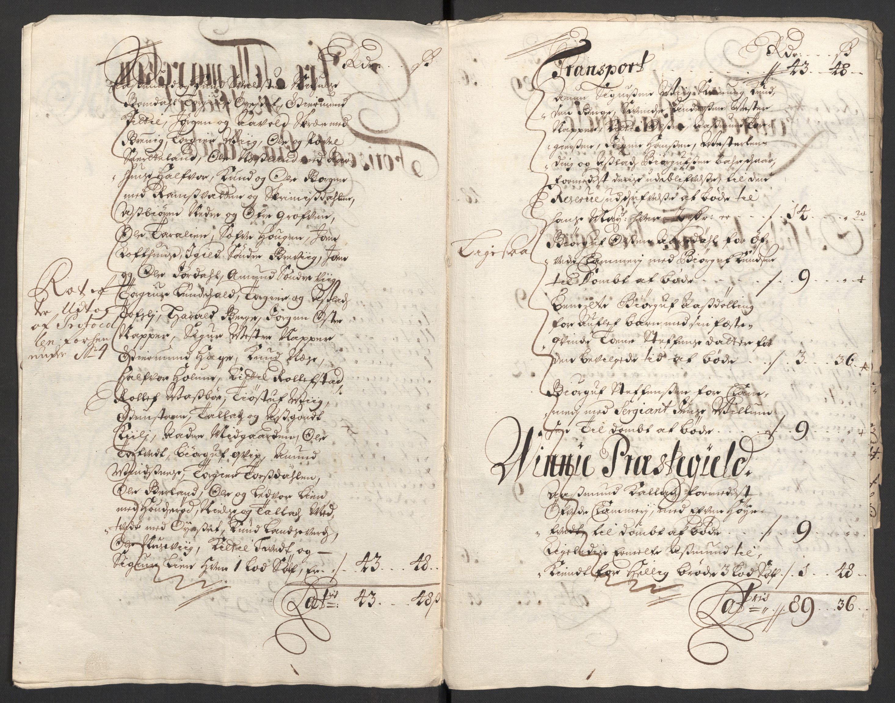 Rentekammeret inntil 1814, Reviderte regnskaper, Fogderegnskap, RA/EA-4092/R36/L2106: Fogderegnskap Øvre og Nedre Telemark og Bamble, 1702, s. 43