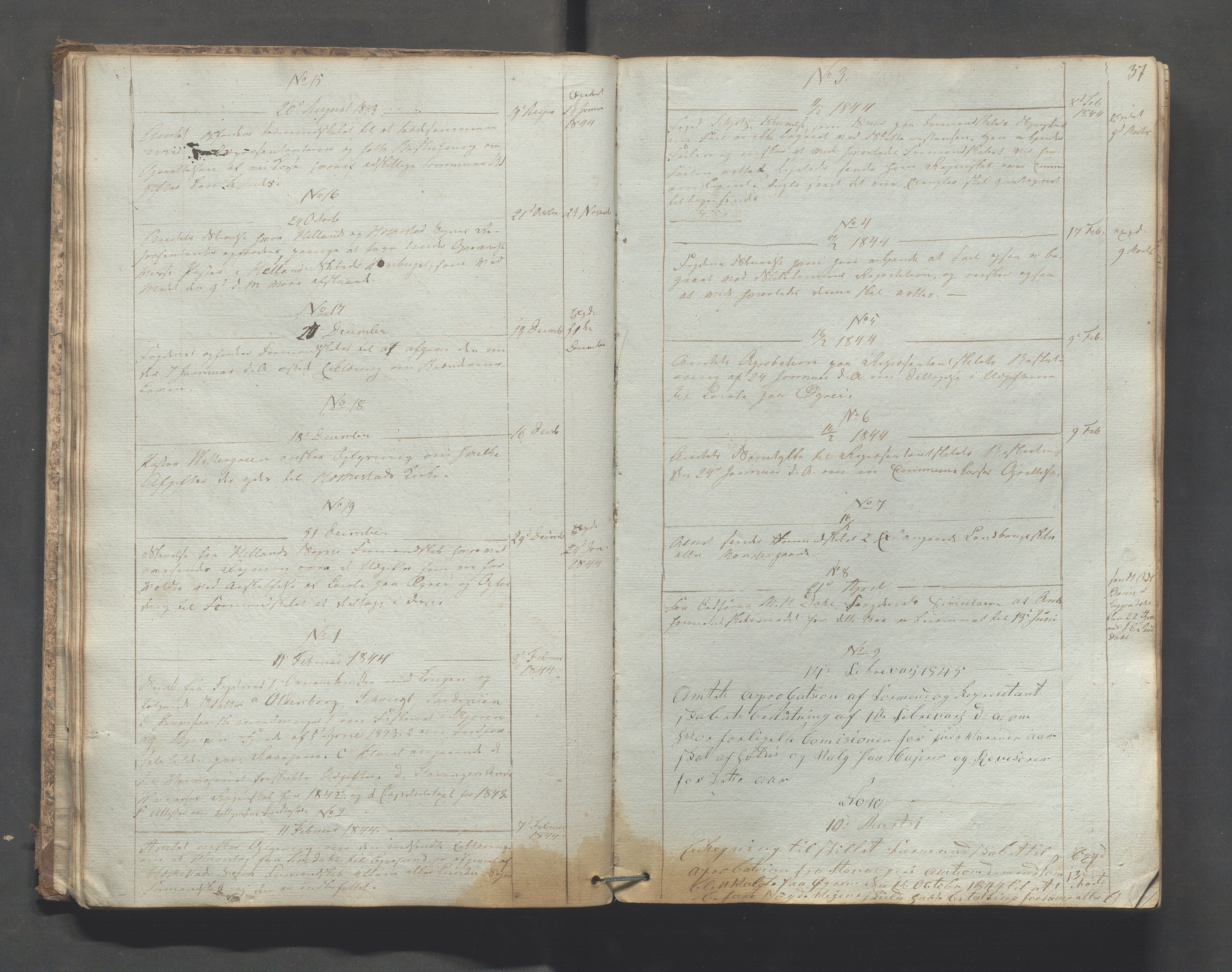 Heskestad kommune - Formannskapet, IKAR/K-101732/C/L0001: Journal (Og kopibok), 1837-1913, s. 37