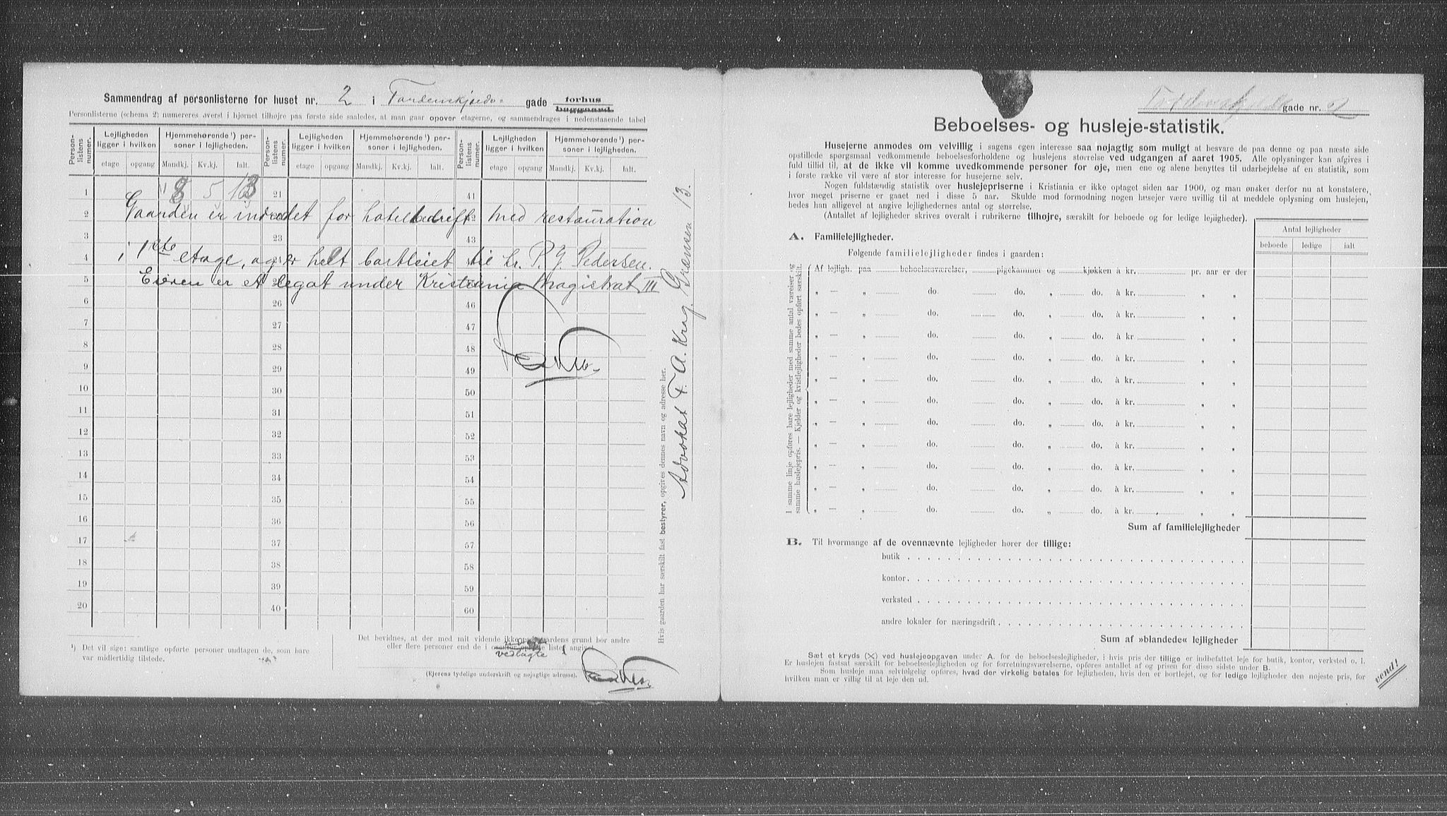 OBA, Kommunal folketelling 31.12.1905 for Kristiania kjøpstad, 1905, s. 59658