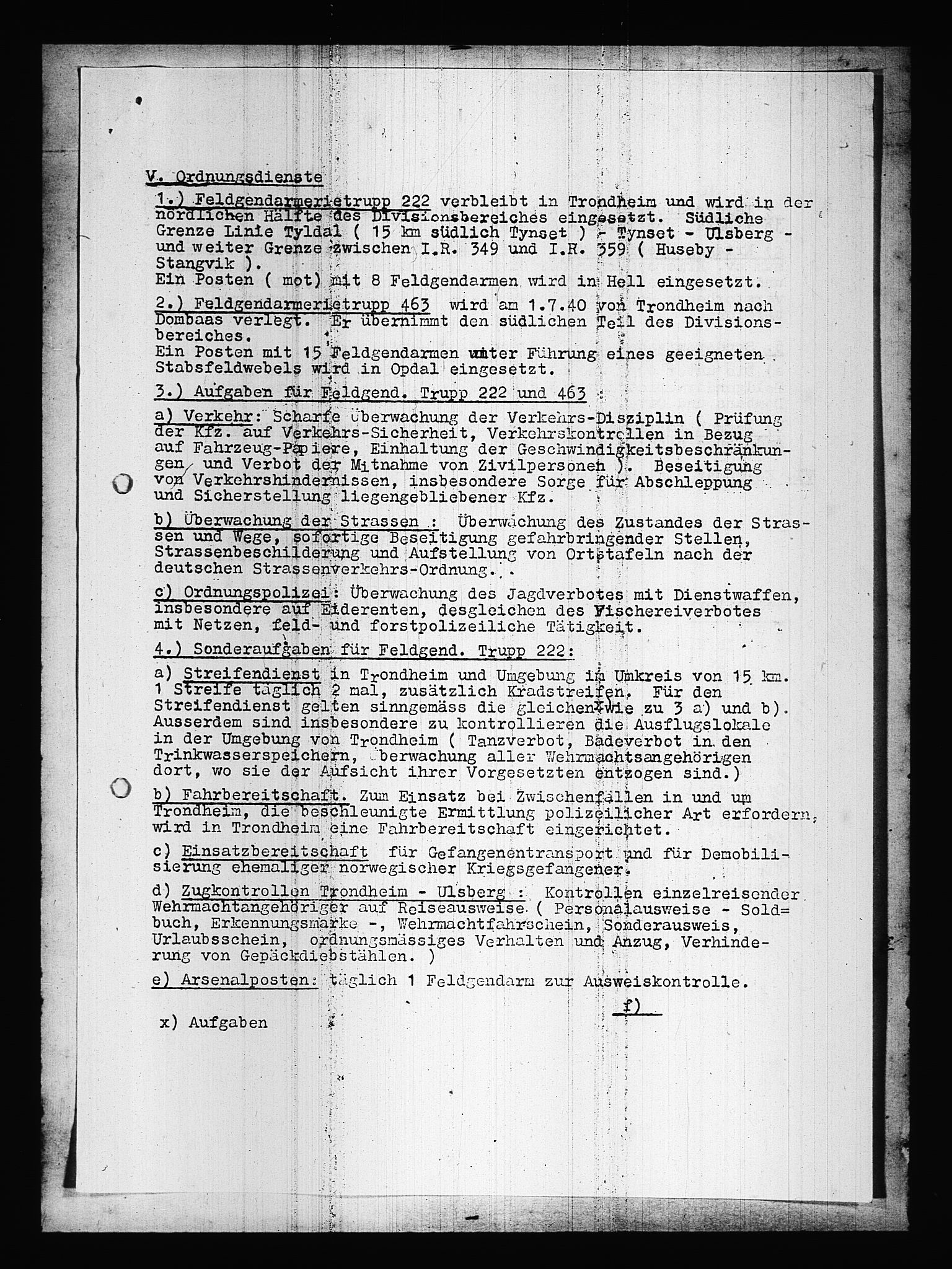 Documents Section, AV/RA-RAFA-2200/V/L0087: Amerikansk mikrofilm "Captured German Documents".
Box No. 726.  FKA jnr. 601/1954., 1940, s. 446