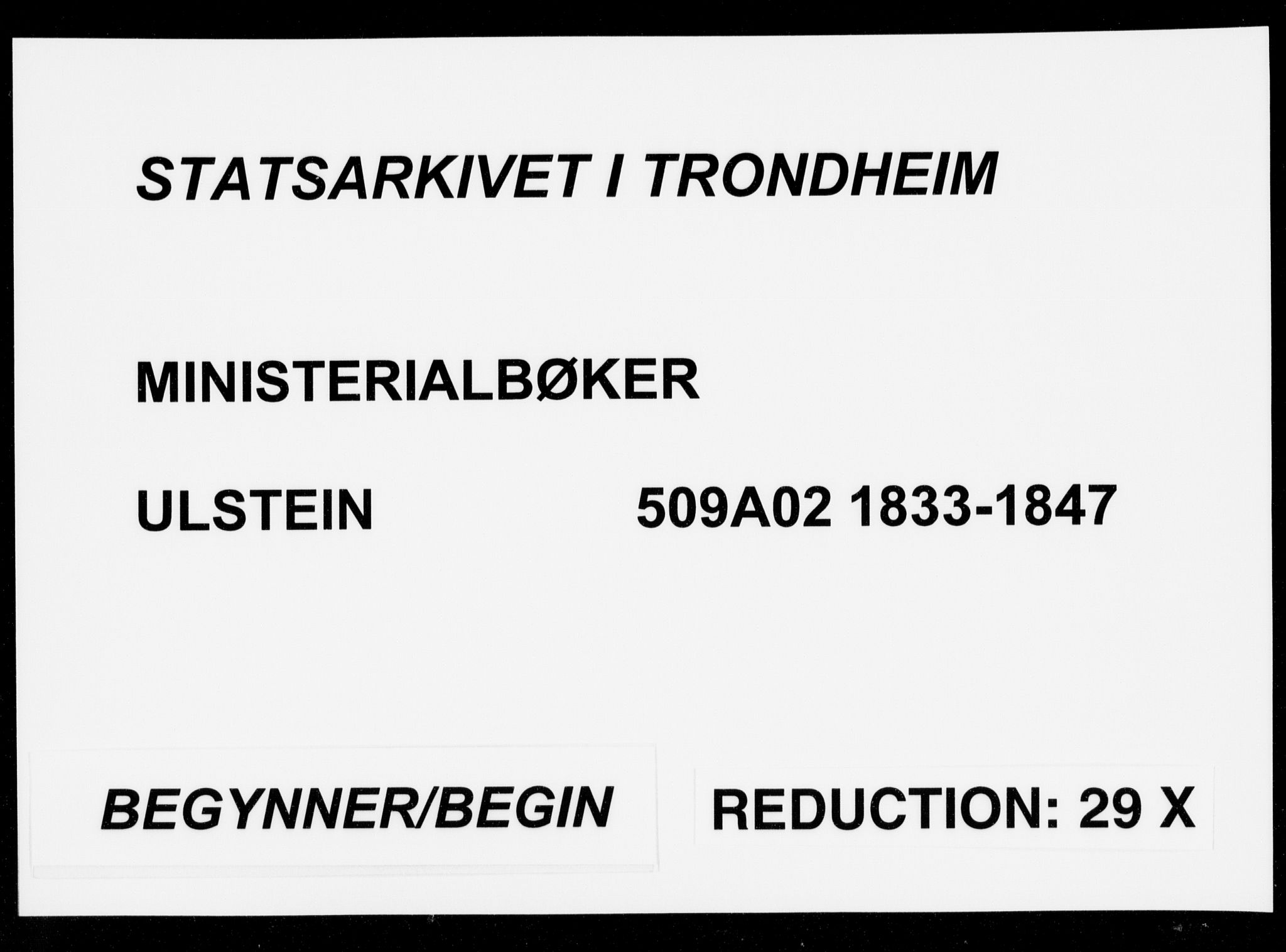 Ministerialprotokoller, klokkerbøker og fødselsregistre - Møre og Romsdal, AV/SAT-A-1454/509/L0104: Ministerialbok nr. 509A02, 1833-1847